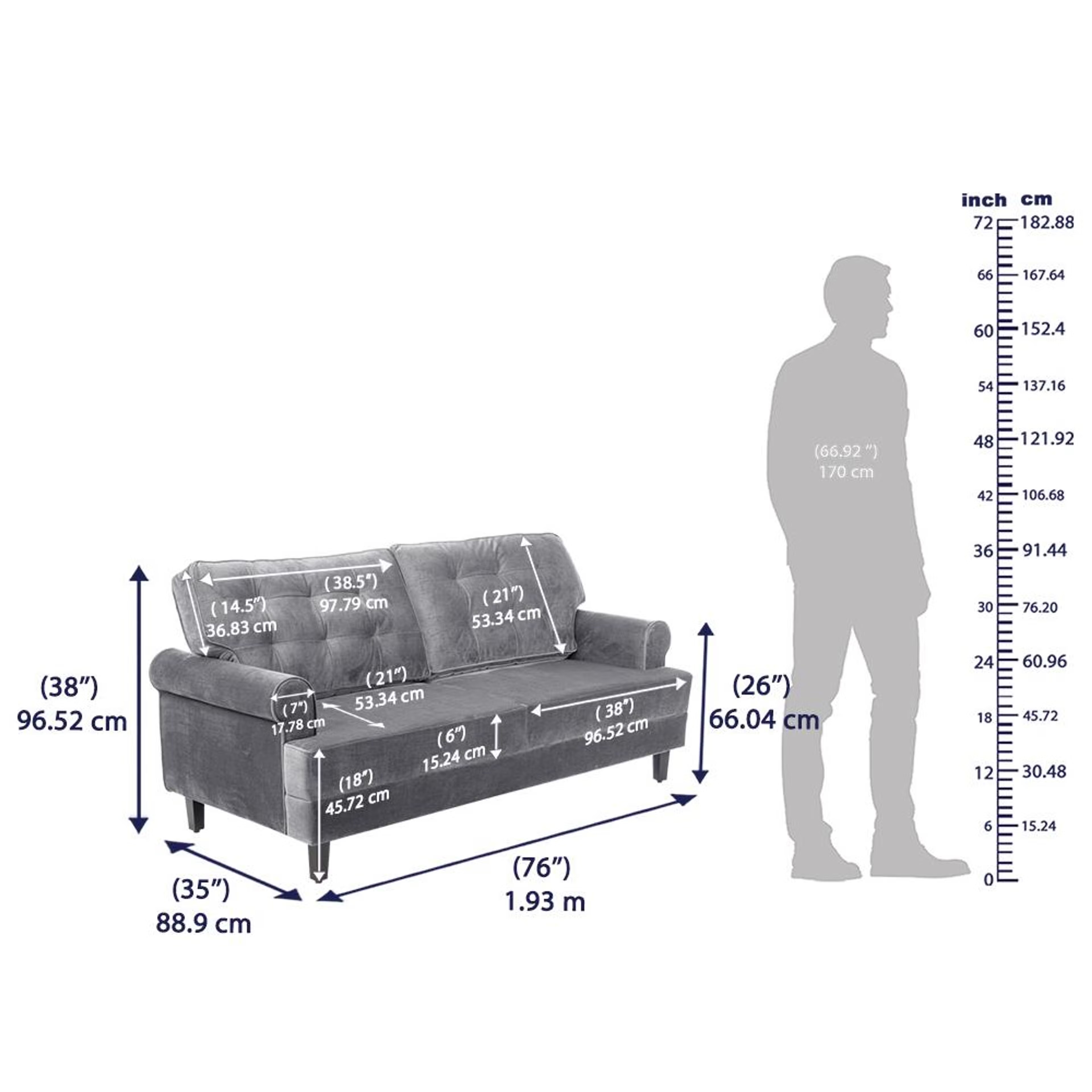 Wakefit Dreamer Plus Sofa Set - (3+2) Regular, Set (3+2), Charcoal Grey 8 Wakefit Dreamer Plus Sofa Set - (3+2) Regular, Set (3+2), Charcoal Grey