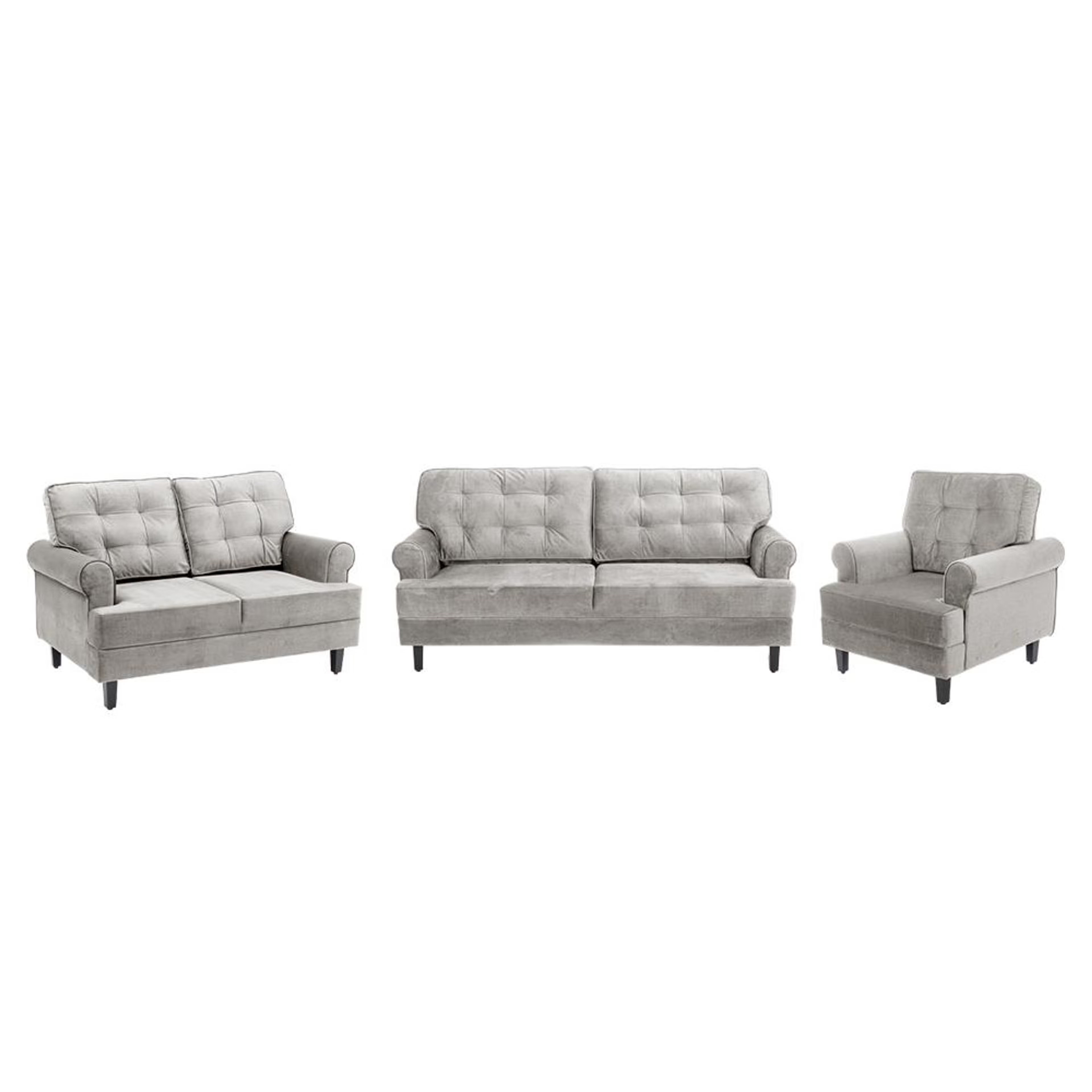 Wakefit Dreamer Plus Sofa Set - (3+2+1) Regular, Set (3+2+1), White