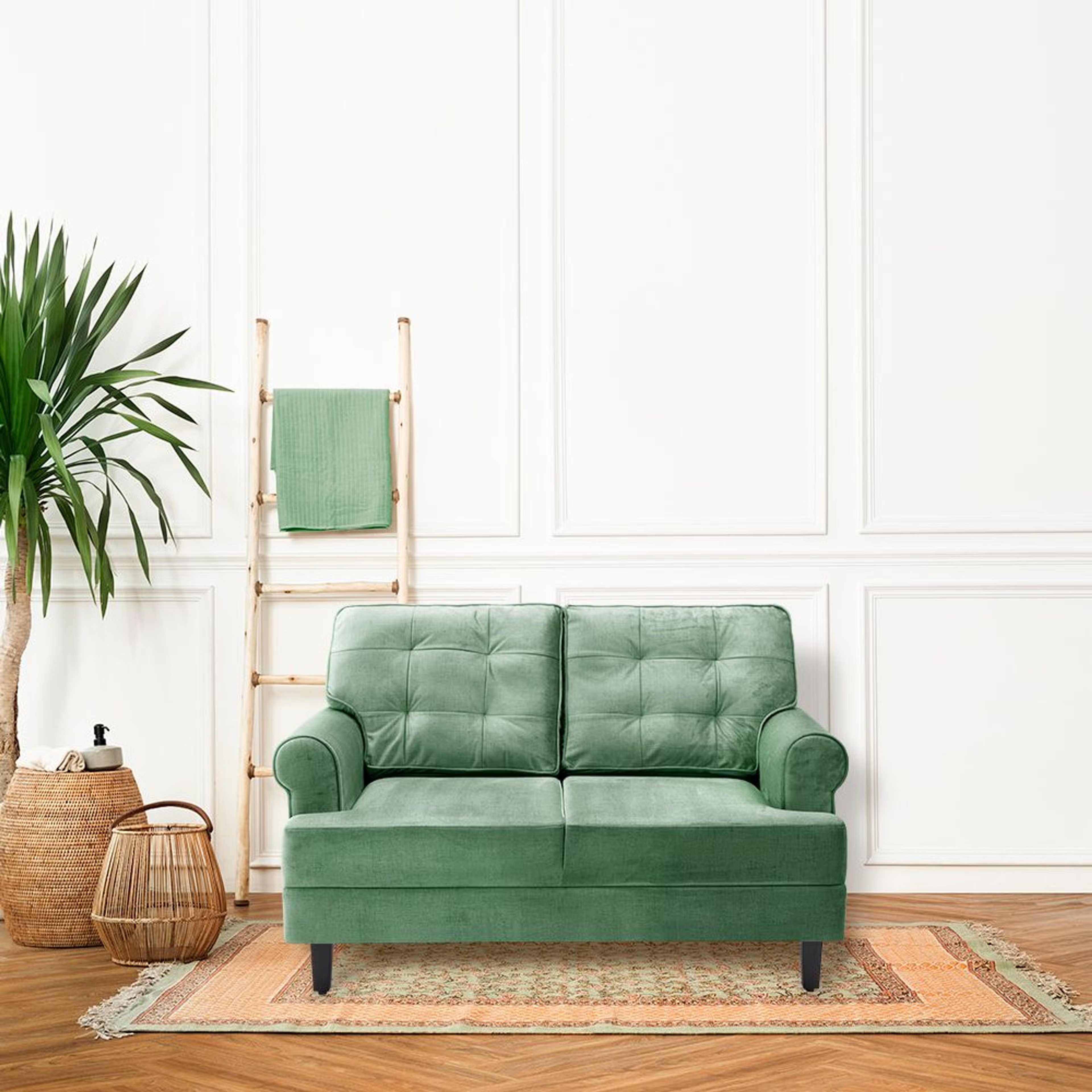 Home 42 Wakefit Dreamer Plus Sofa - Two Seater Regular, Two Seater, Green
