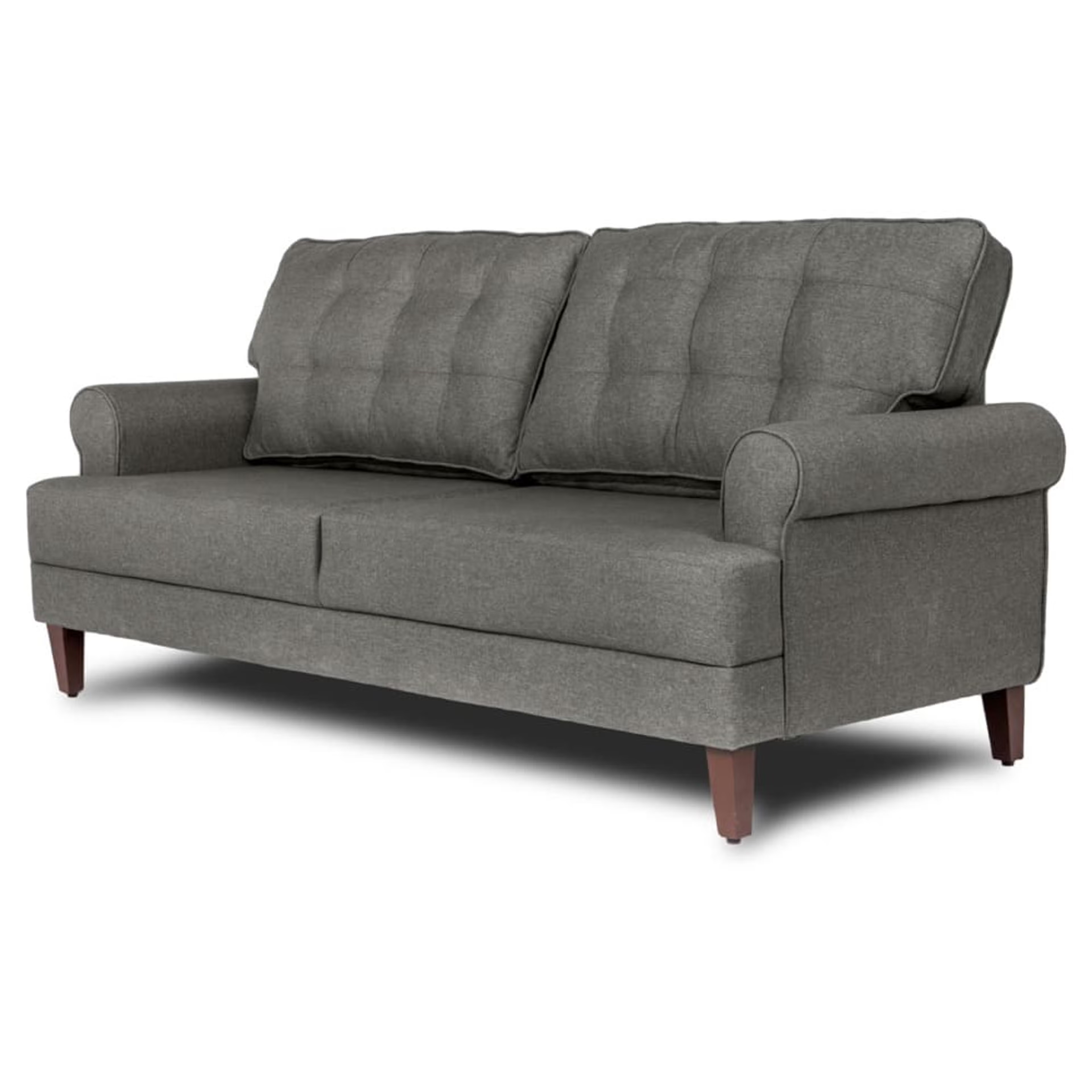 Home 36 Wakefit Dreamer Sofa Set (3+1+1) Regular, 3 + 1 + 1, Omega Grey