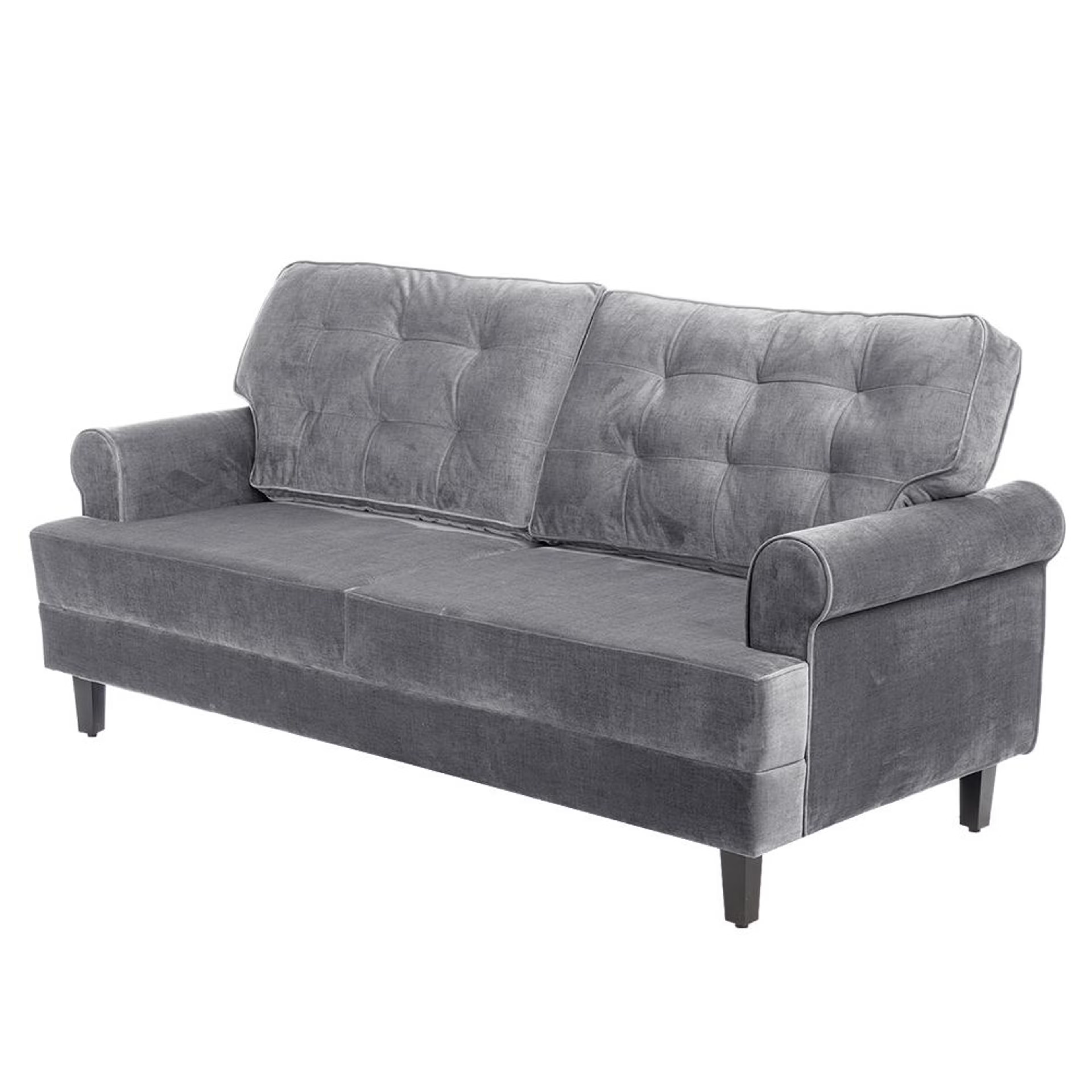 Wakefit Dreamer Plus Sofa -Three Seater Regular, Three Seater, Charcoal Grey