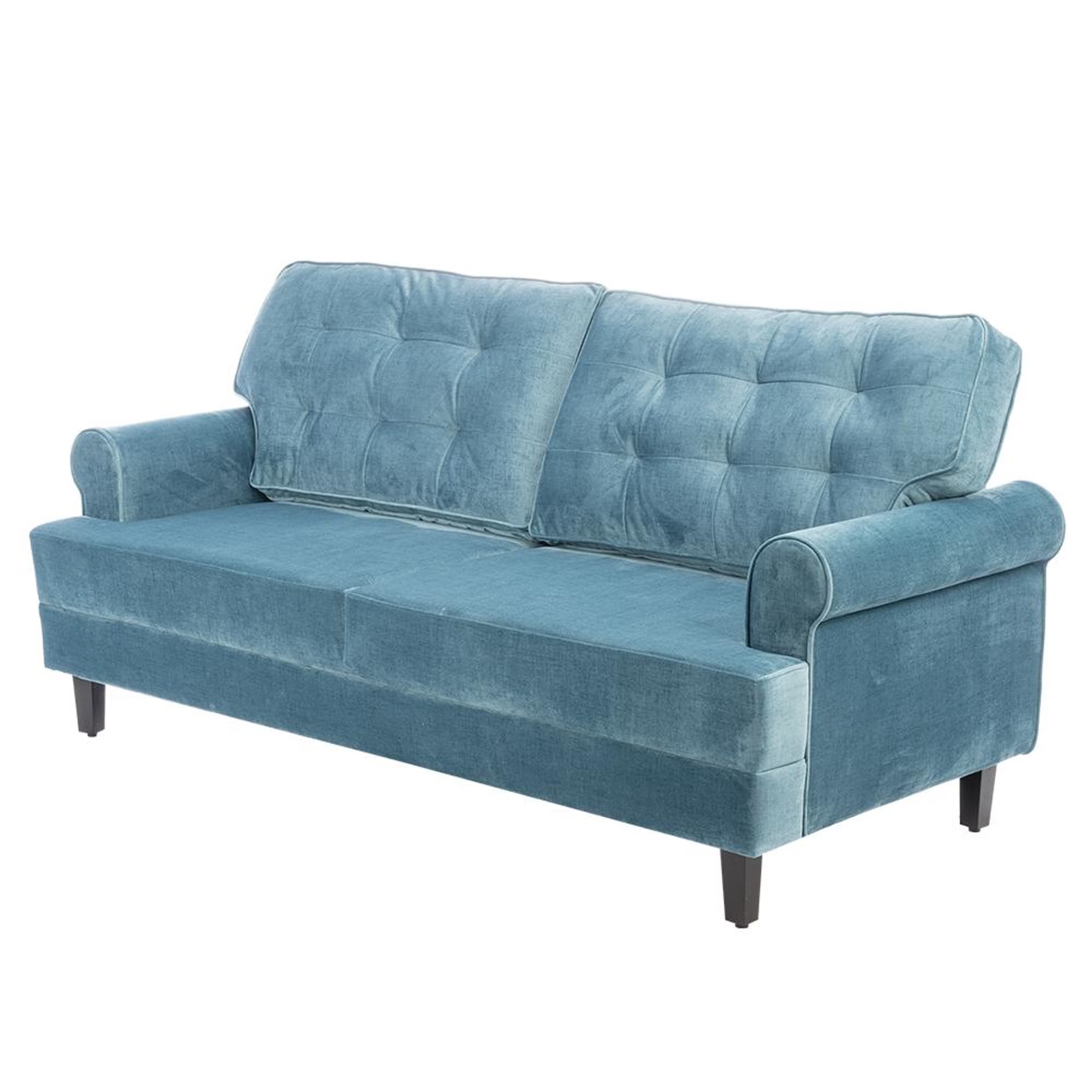 Home 41 Wakefit Dreamer Plus Sofa -Three Seater Regular, Three Seater, Aqua Blue