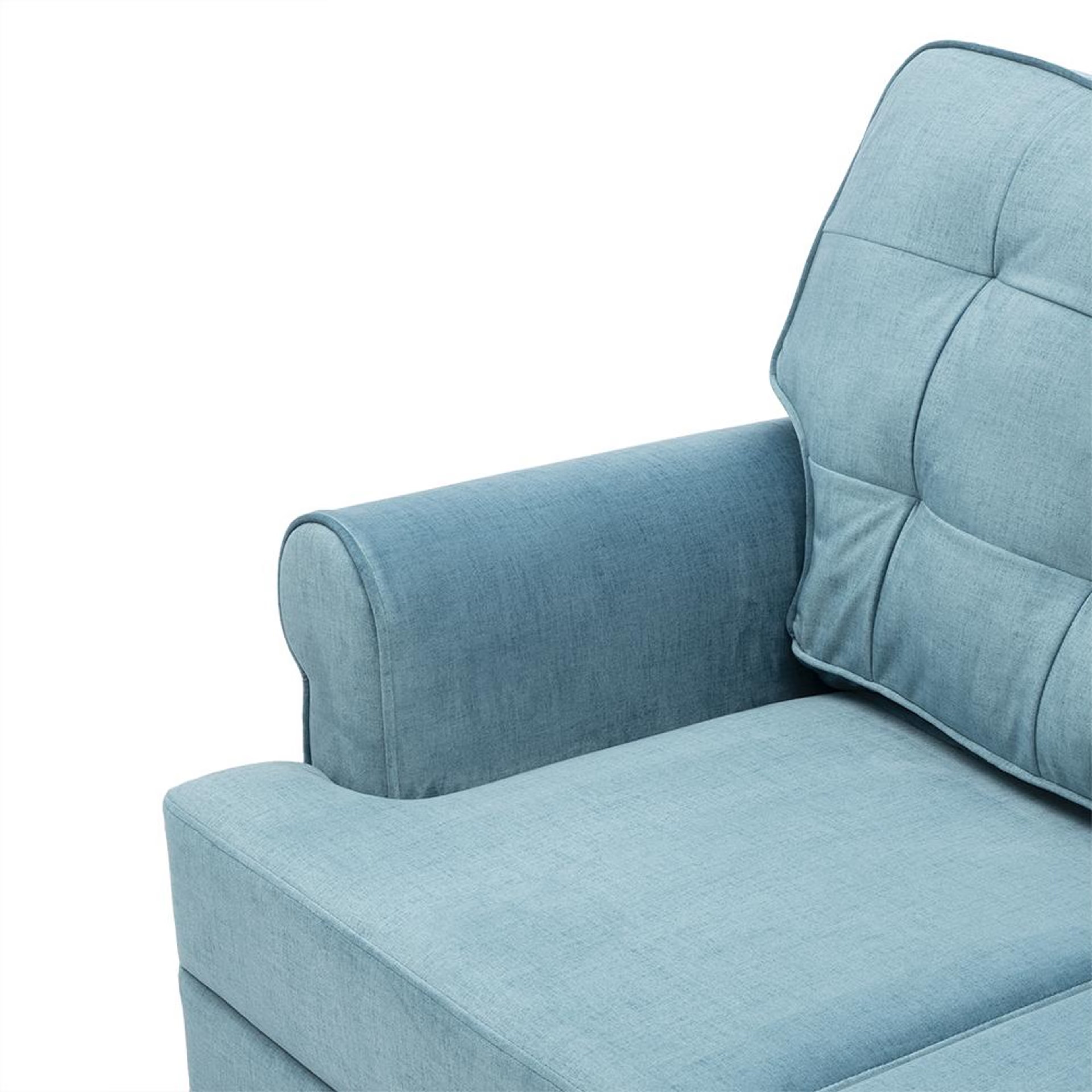 Wakefit Dreamer Plus Sofa -Three Seater Regular, Three Seater, Aqua Blue 6 Wakefit Dreamer Plus Sofa -Three Seater Regular, Three Seater, Aqua Blue
