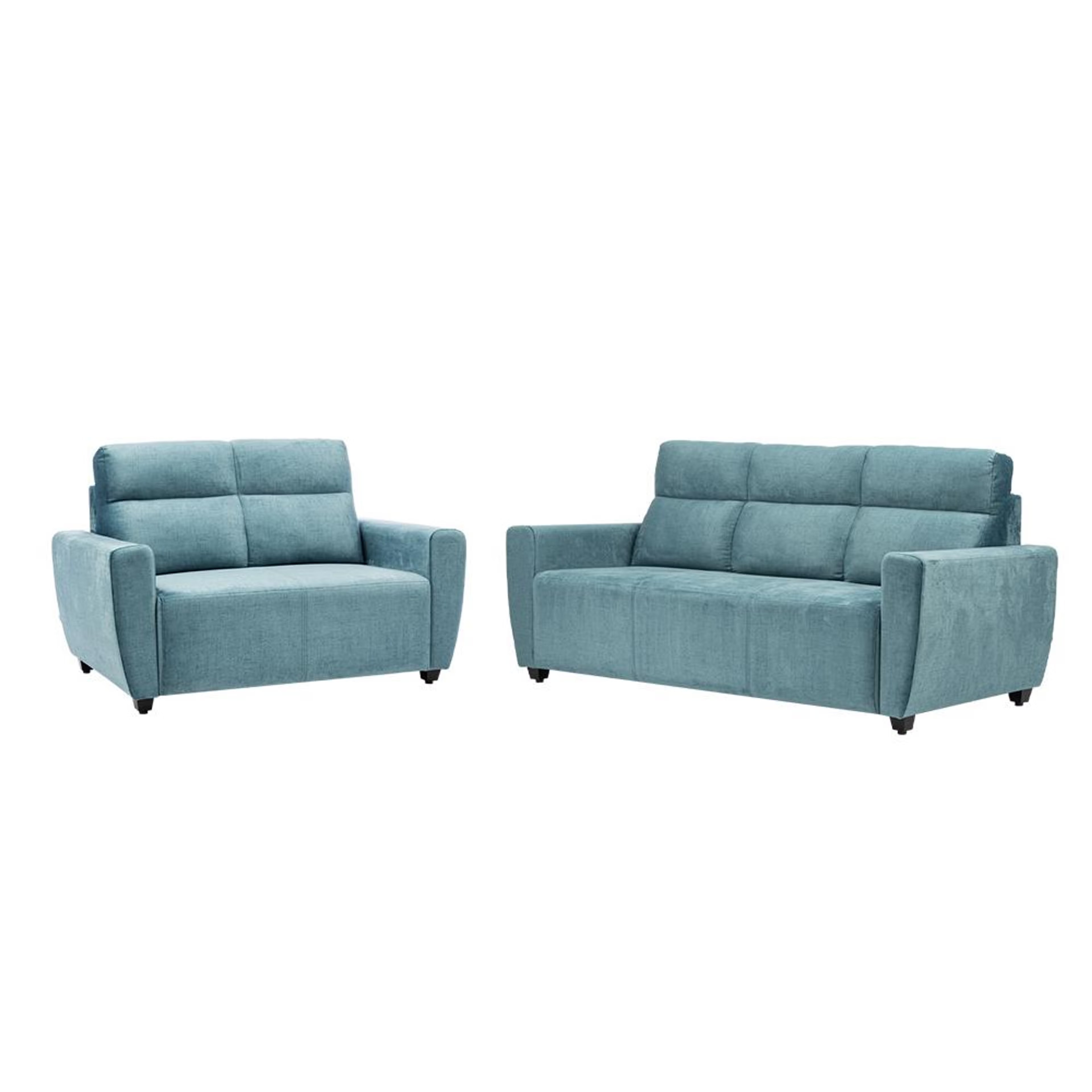 Wakefit Belize Plus Sofa Set - (3+2) Regular, Set (3+2), Aqua Blue