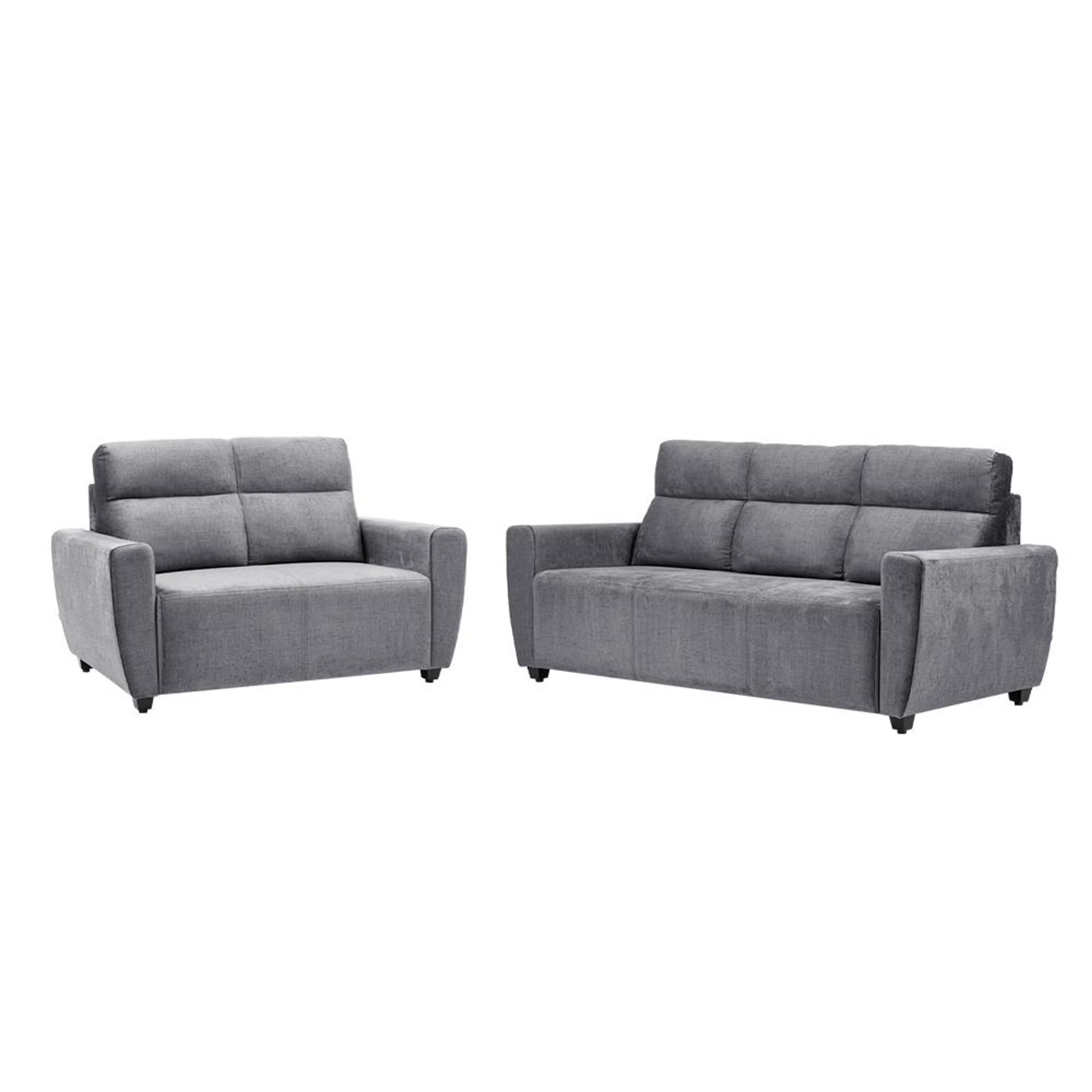 Home 42 Wakefit Belize Plus Sofa Set - (3+2) Regular, Set (3+2), Charcoal Grey