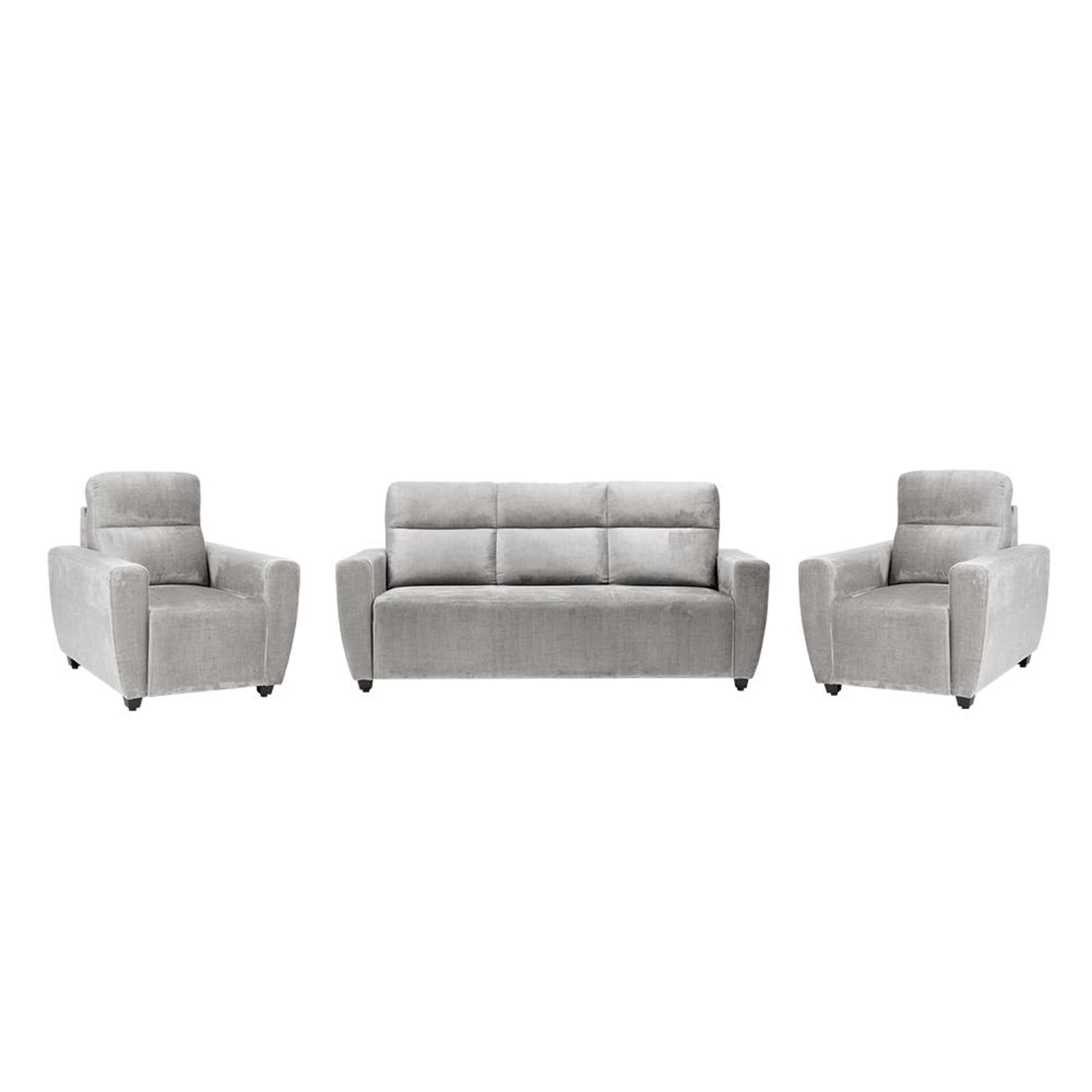 Wakefit Belize Plus Sofa Set - (3+1+1) Regular, Set (3+1+1), White