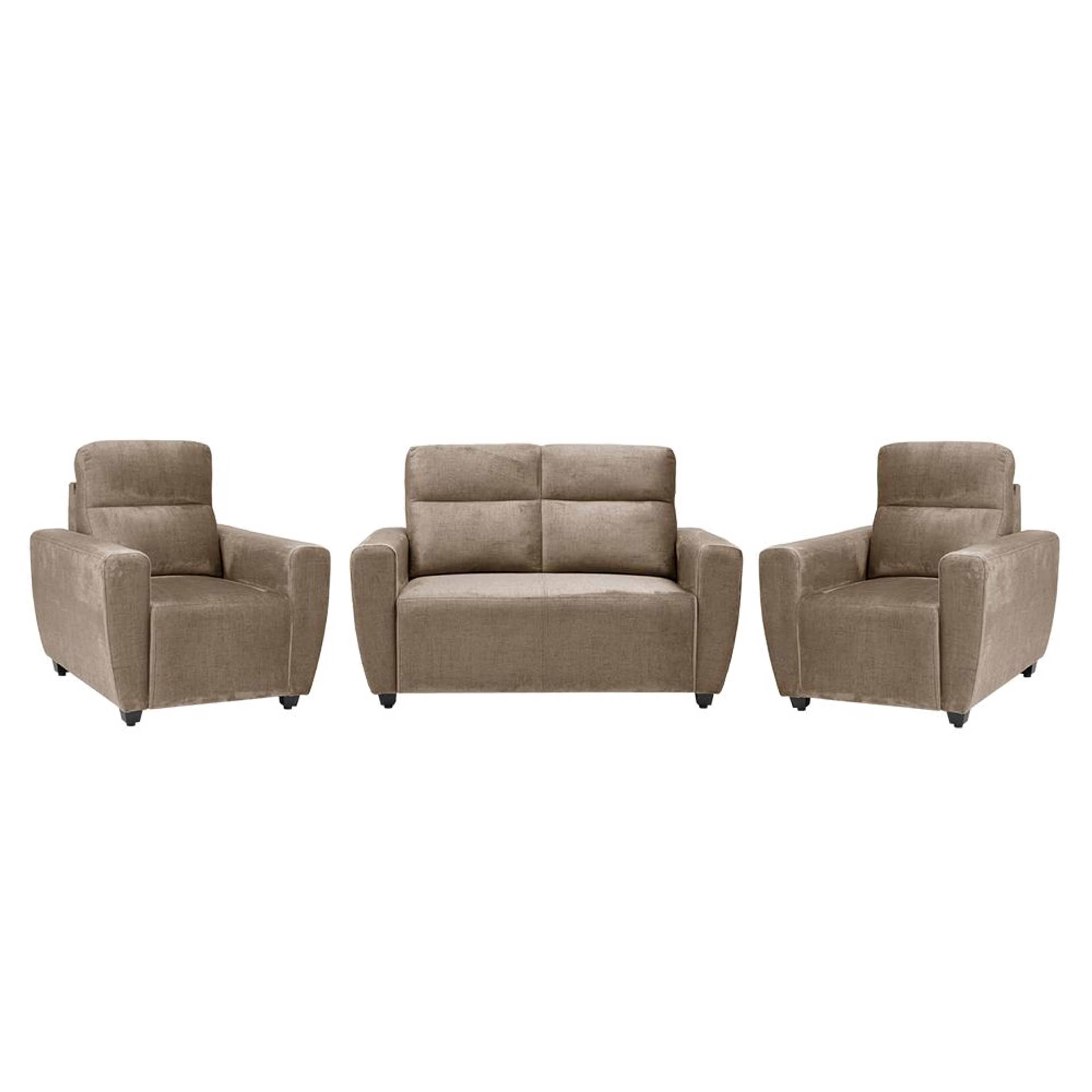 Home 45 Wakefit Belize Plus Sofa Set - (2+1+1) Regular, Set (2+1+1), Mocha Brown