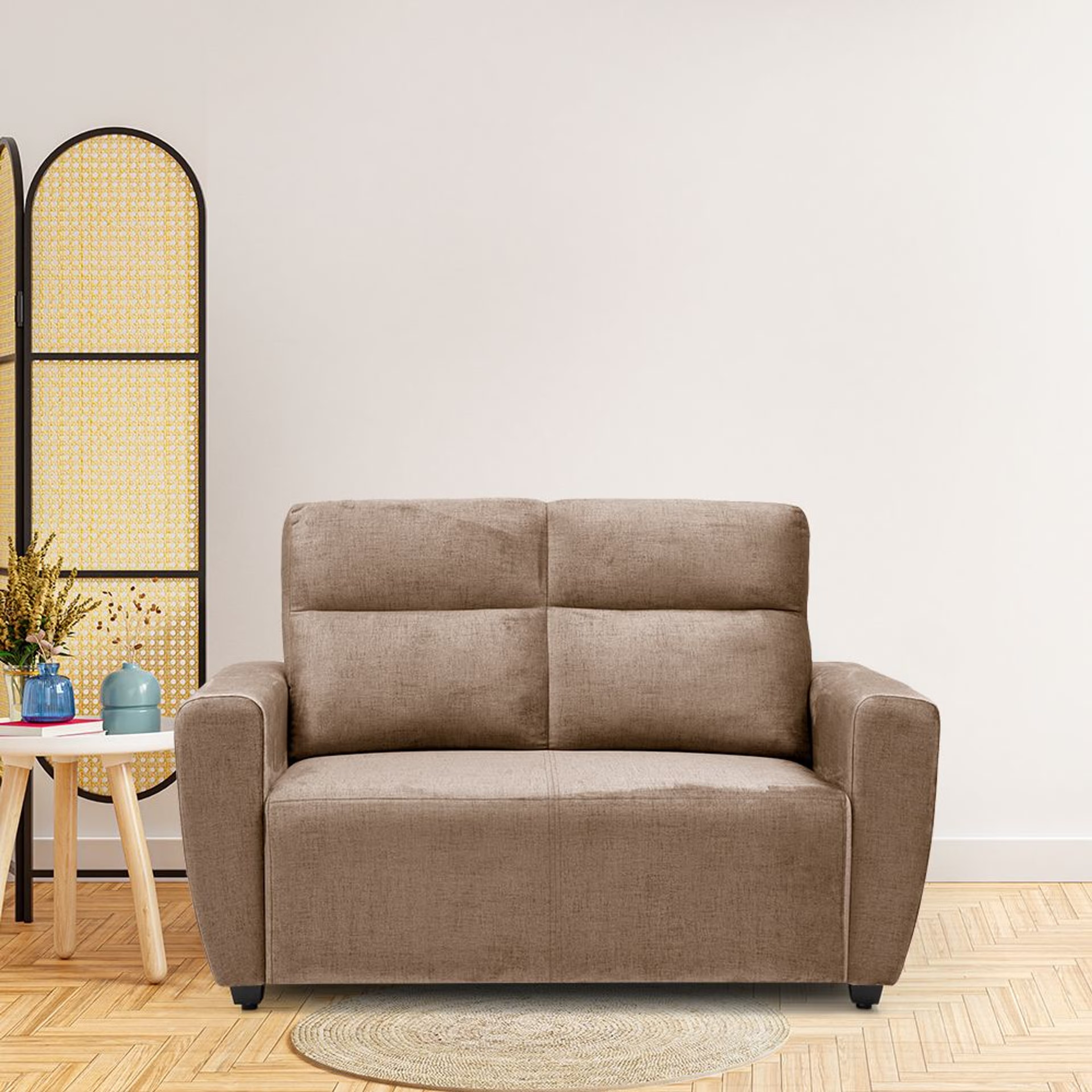 Wakefit Belize Plus Sofa - Two Seater Regular, Two Seater, Mocha Brown