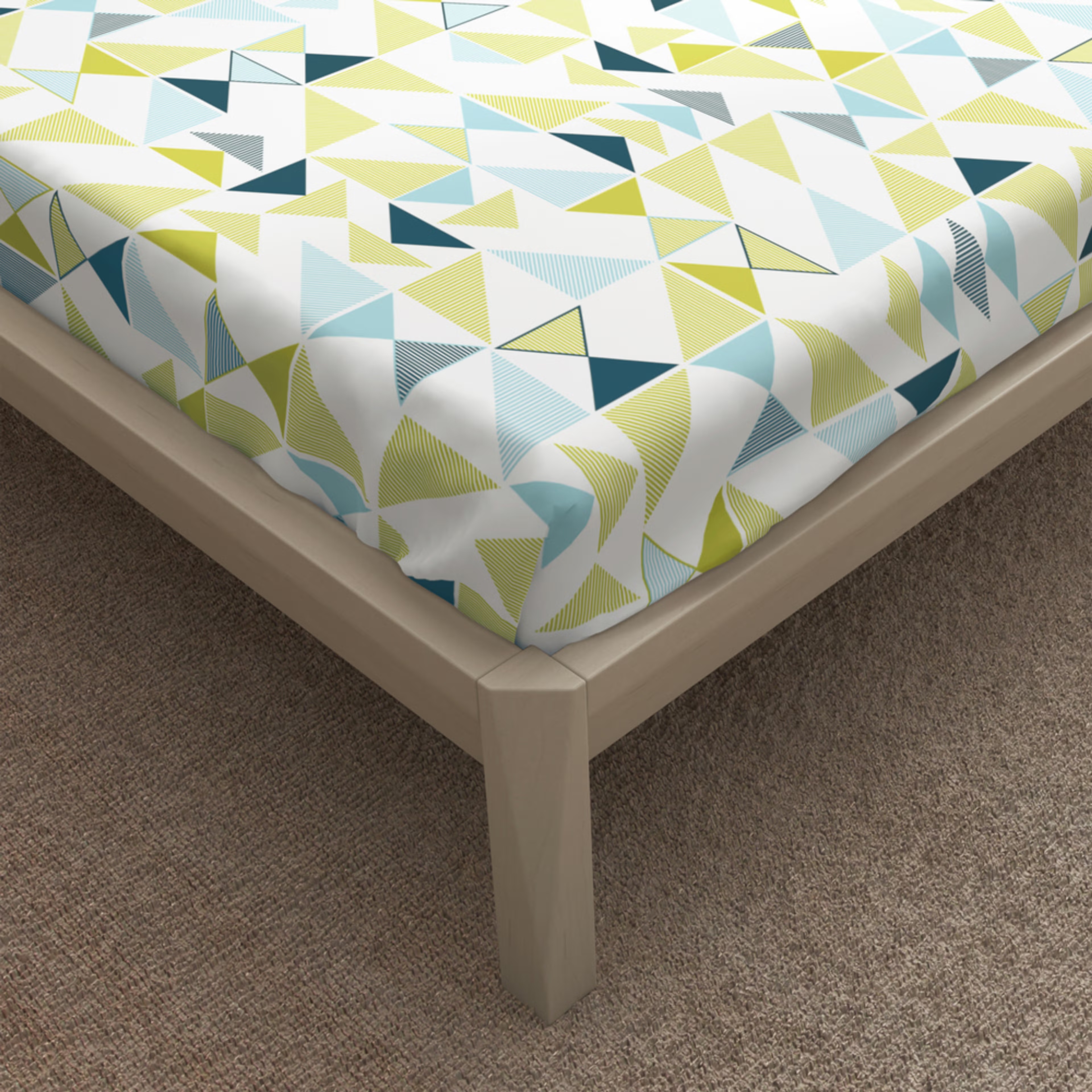 100% Cotton 200 TC Fitted Bedsheet With 2 Pillow Covers | Maze King, 75" x 72", Maze| 1.91m x 1.83m King - 75" x 72 7 100% Cotton 200 TC Fitted Bedsheet With 2 Pillow Covers | Maze King, 75" x 72", Maze| 1.91m x 1.83m King - 75" x 72\