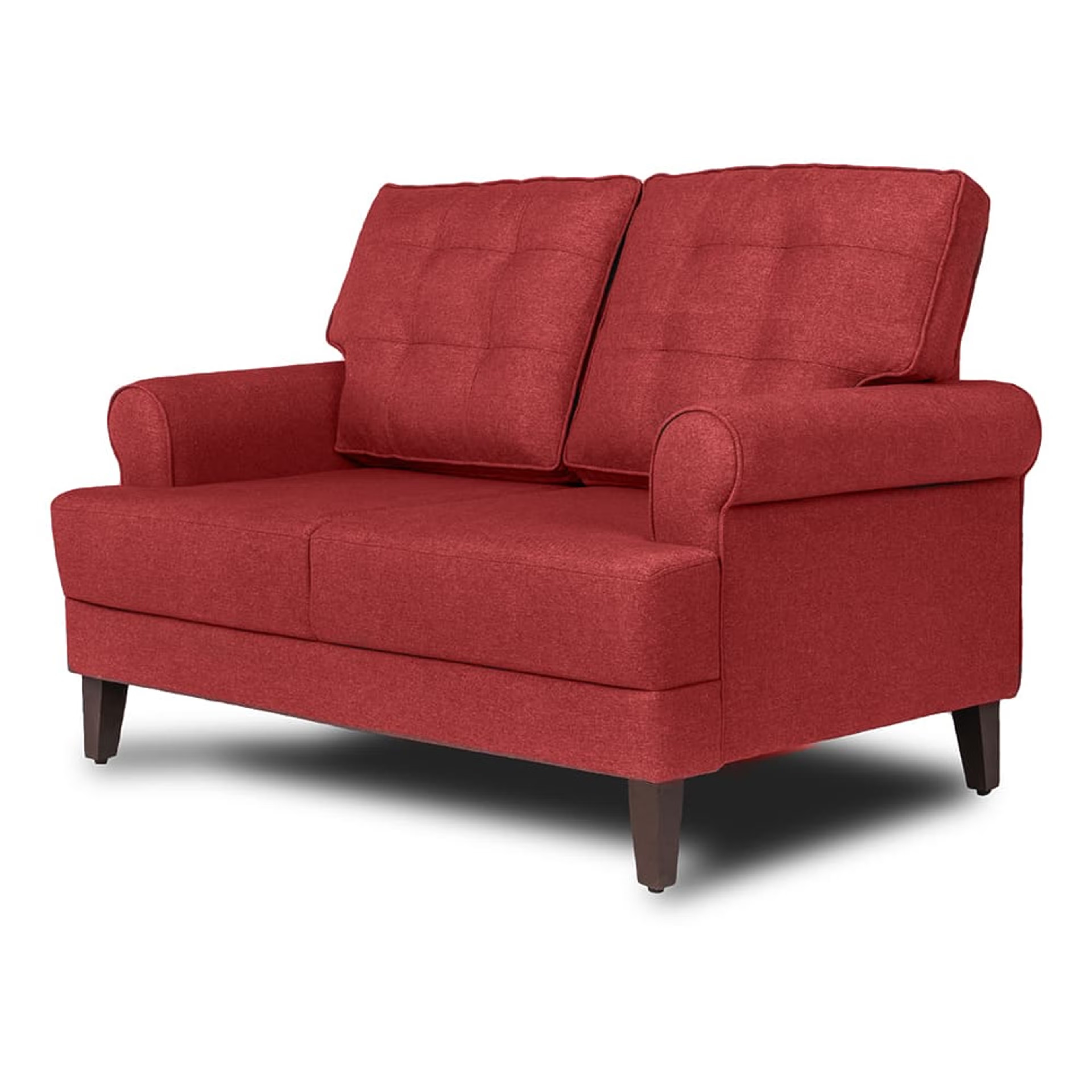 Home 42 Wakefit Dreamer Sofa Set (2+1+1) Regular, 2 + 1 + 1, Omega Red