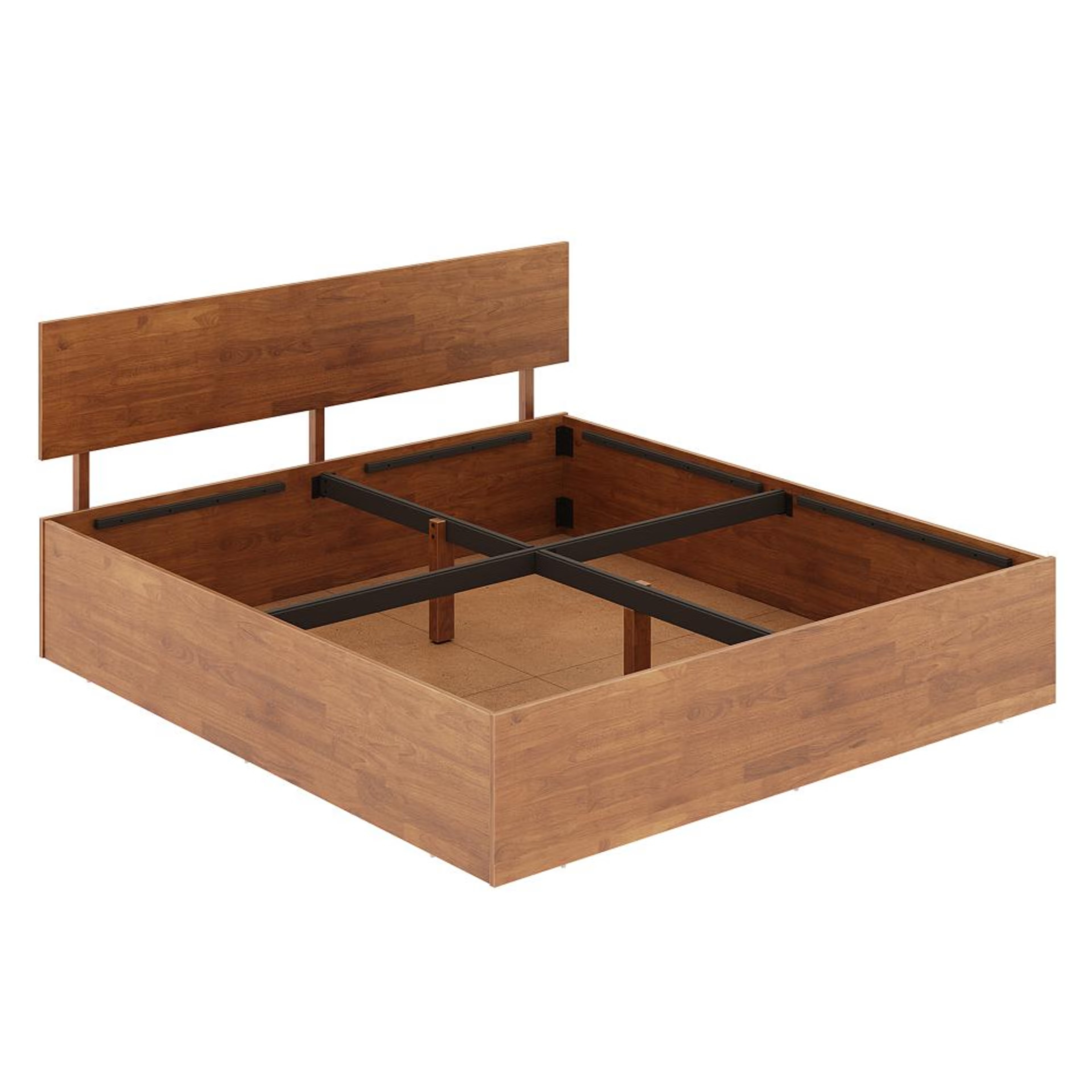 Wakefit Rico Solid Wood King Size With Storage Bed King - 78" x 72 6 Wakefit Rico Solid Wood King Size With Storage Bed King - 78" x 72\