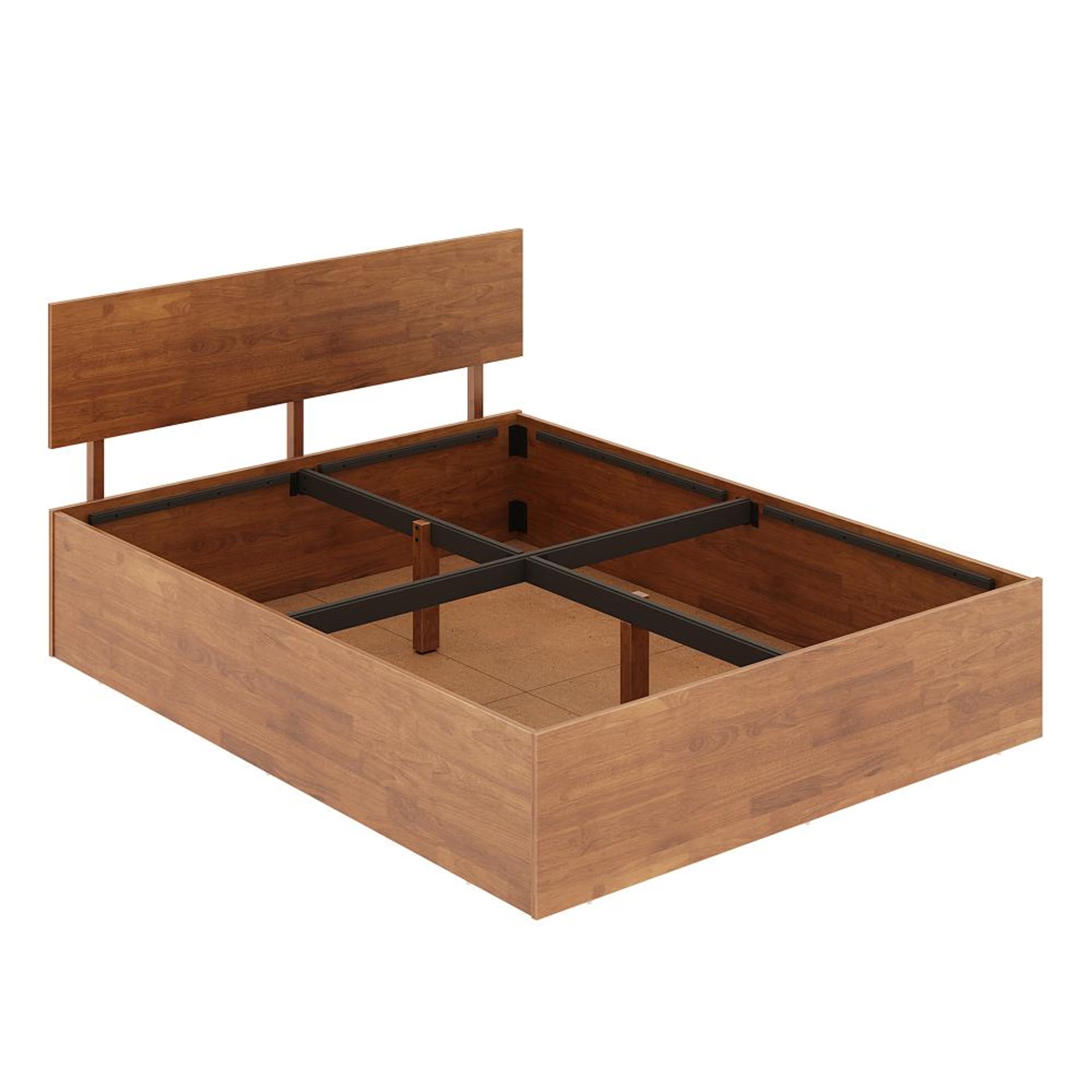 Wakefit Rico Solid Wood Queen Size With Storage Bed Queen - 78" x 60 6 Wakefit Rico Solid Wood Queen Size With Storage Bed Queen - 78" x 60\