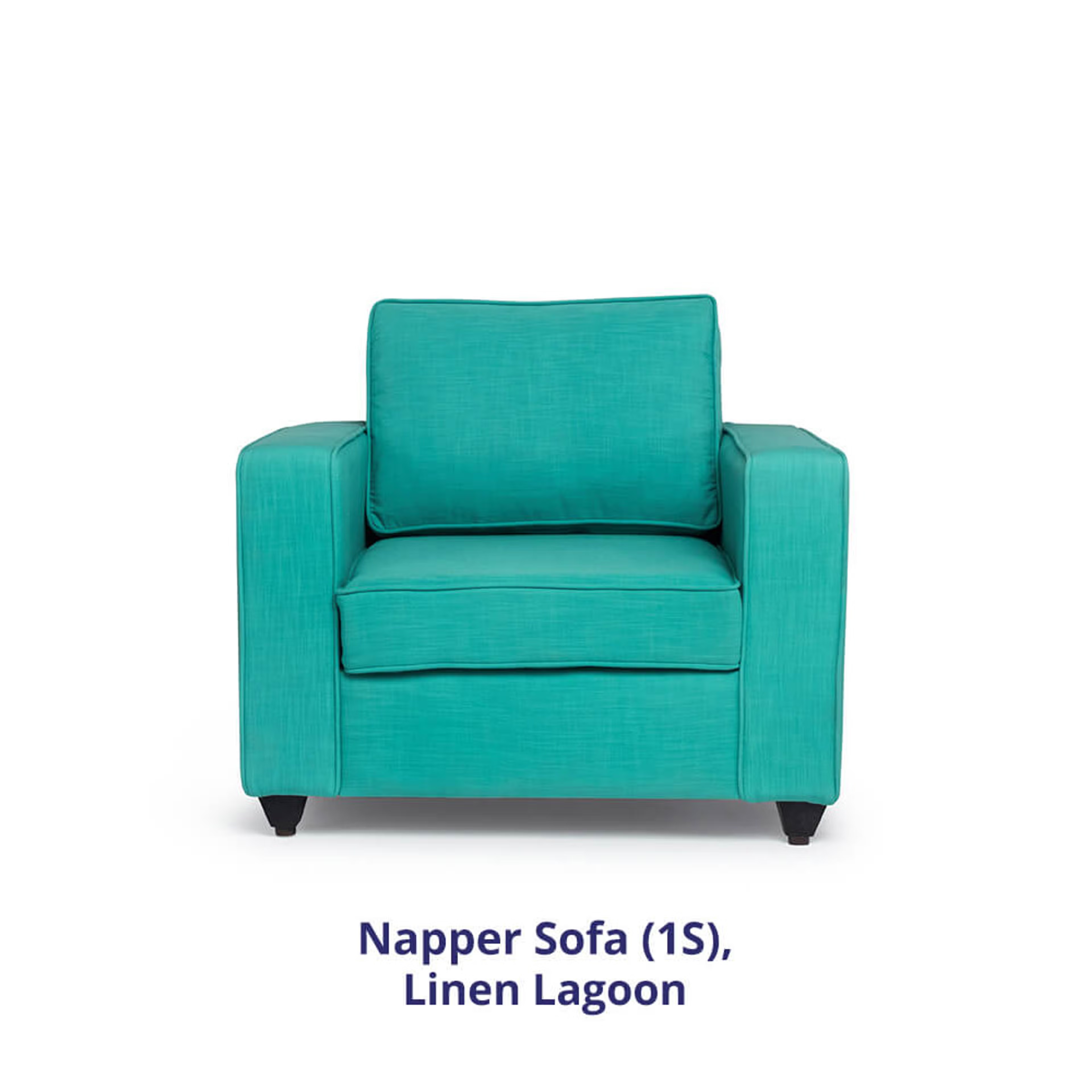 Home 37 Wakefit Napper Sofa Regular, Without Storage, 1, Lagoon