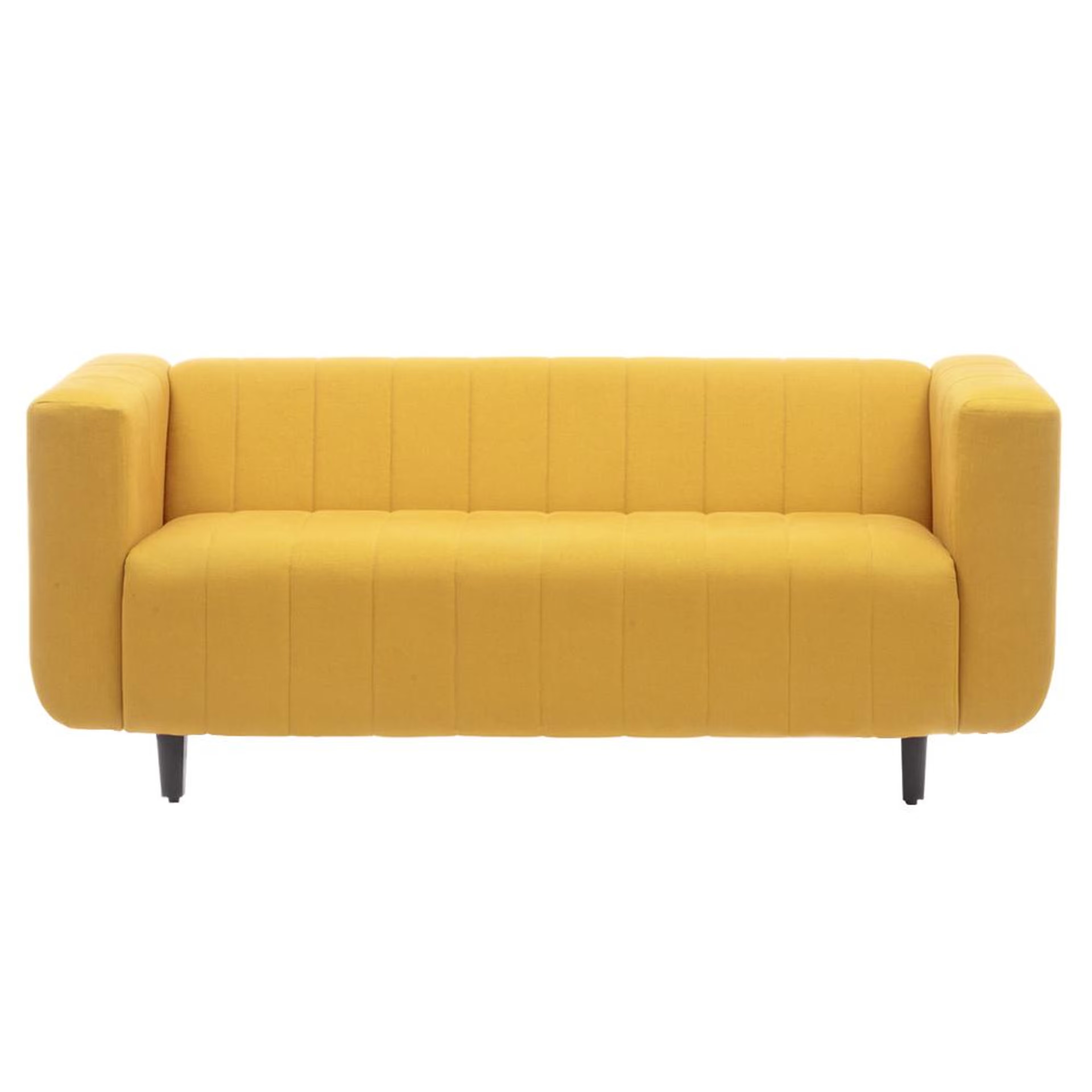 Wakefit Sicily Sofa - Three Seater Regular, Three Seater, Chrome Yellow