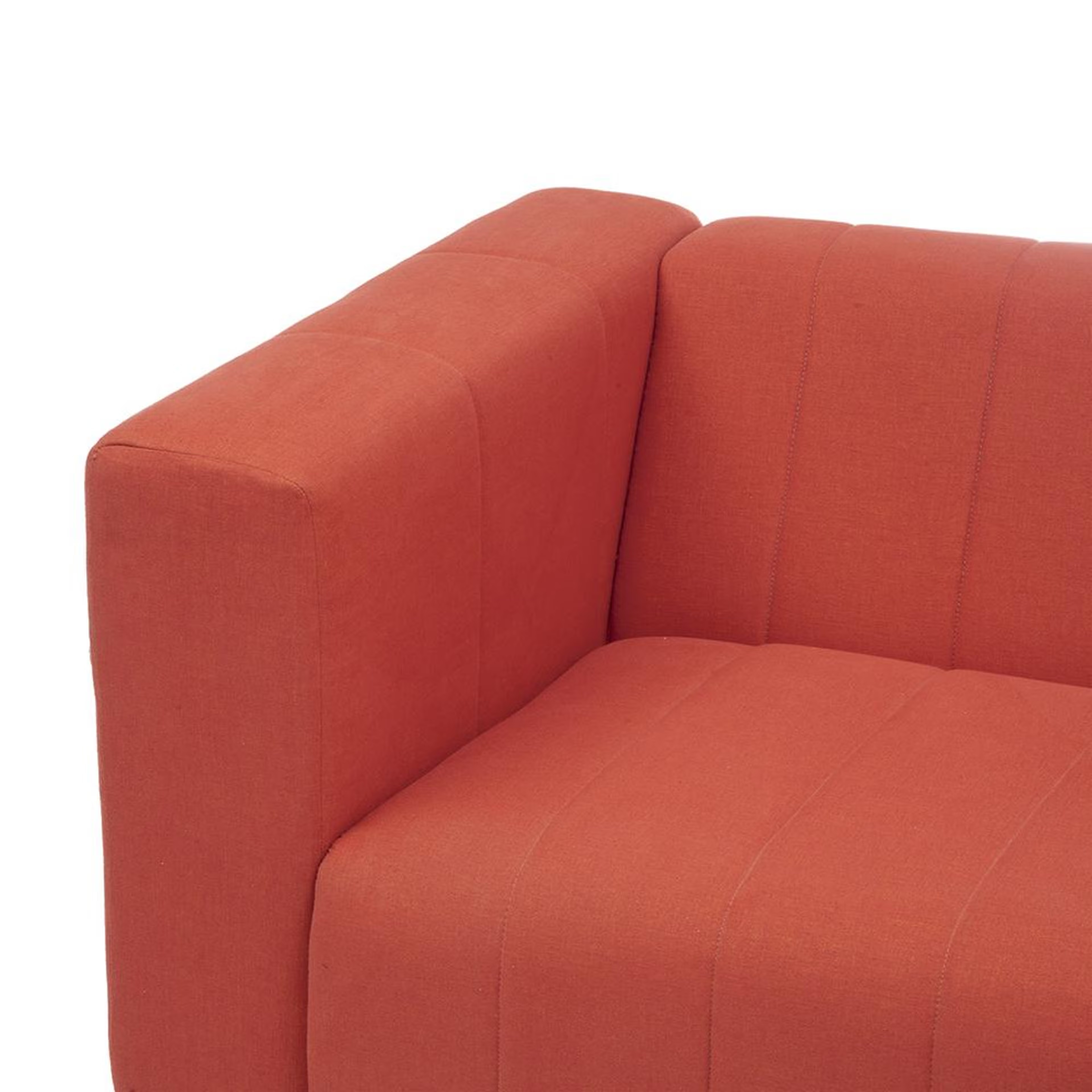 Wakefit Sicily Sofa - Three Seater Regular, Three Seater, Terracotta