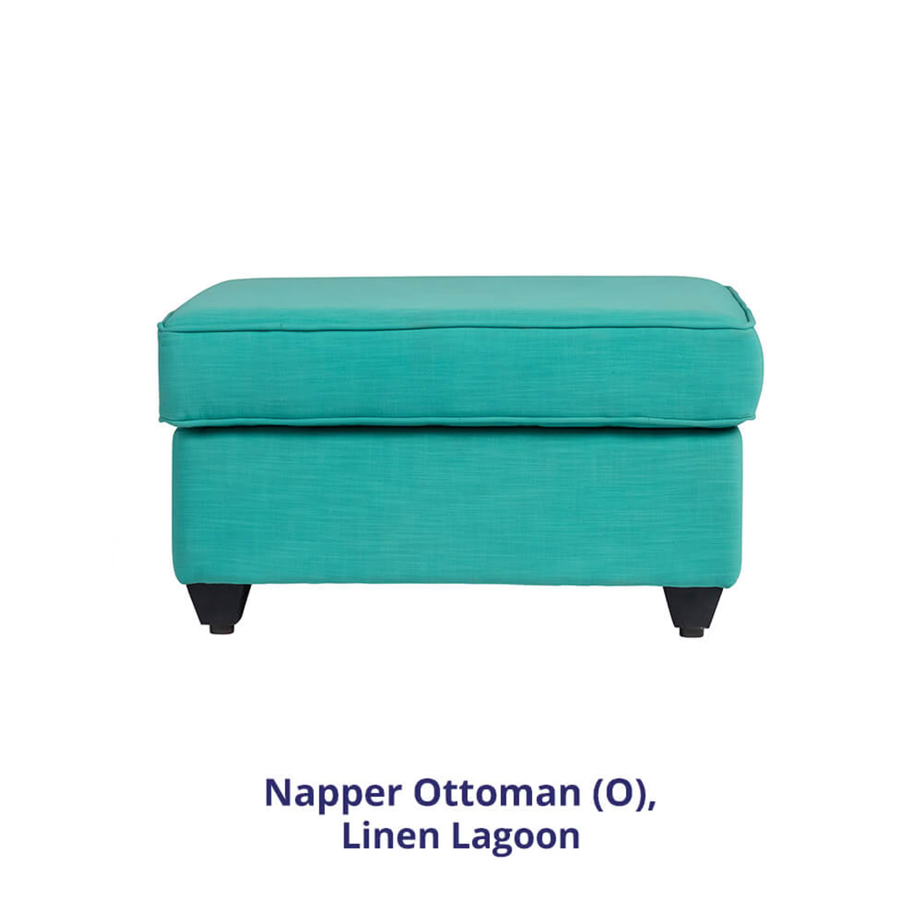Wakefit Napper Sofa Regular, Without Storage, Ottoman, Lagoon