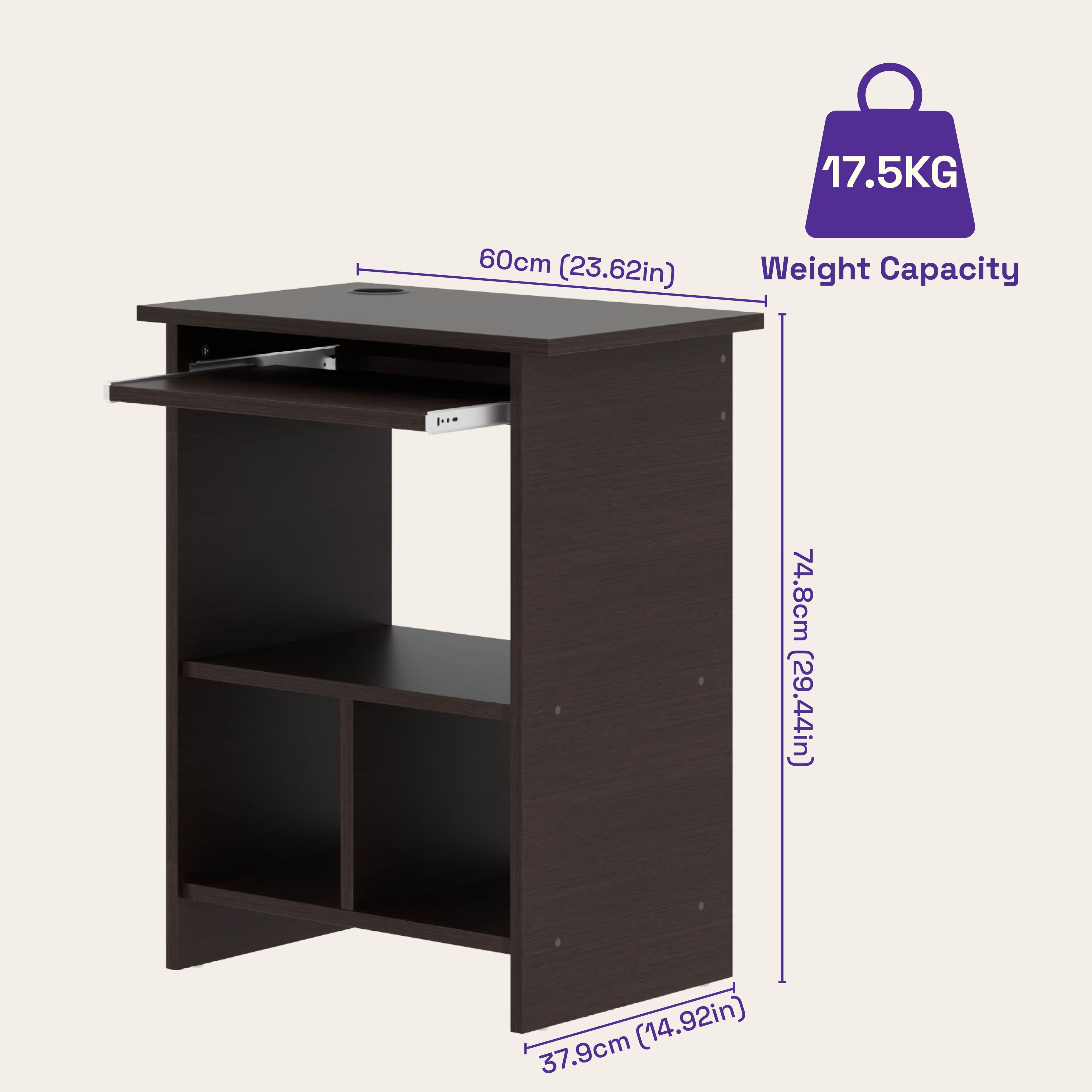 Wakefit Cursa Study Table Wenge 7 Wakefit Cursa Study Table Wenge