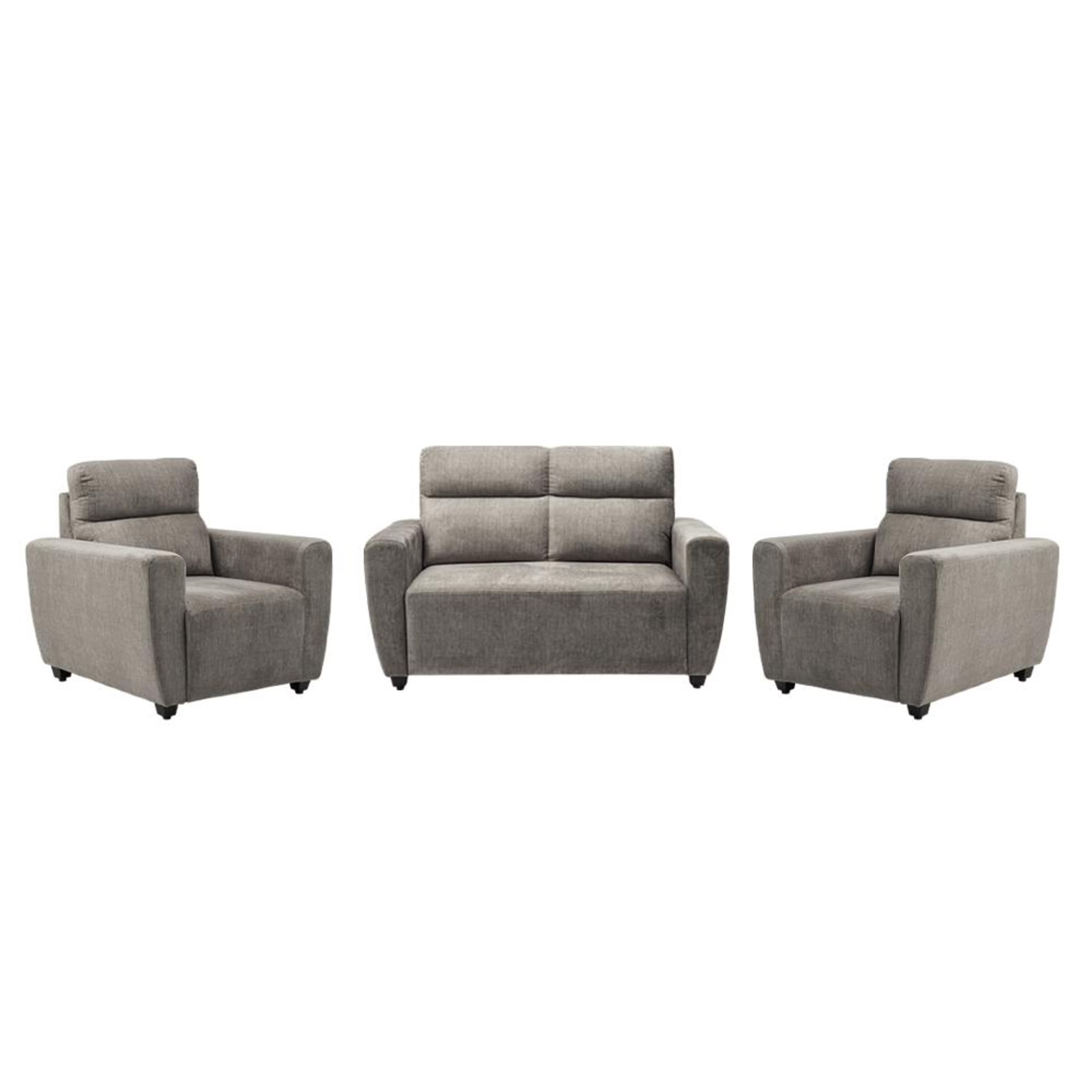 Home 35 Wakefit Belize Plus Sofa Set - (2+1+1) Regular, Set (2+1+1), Taupe