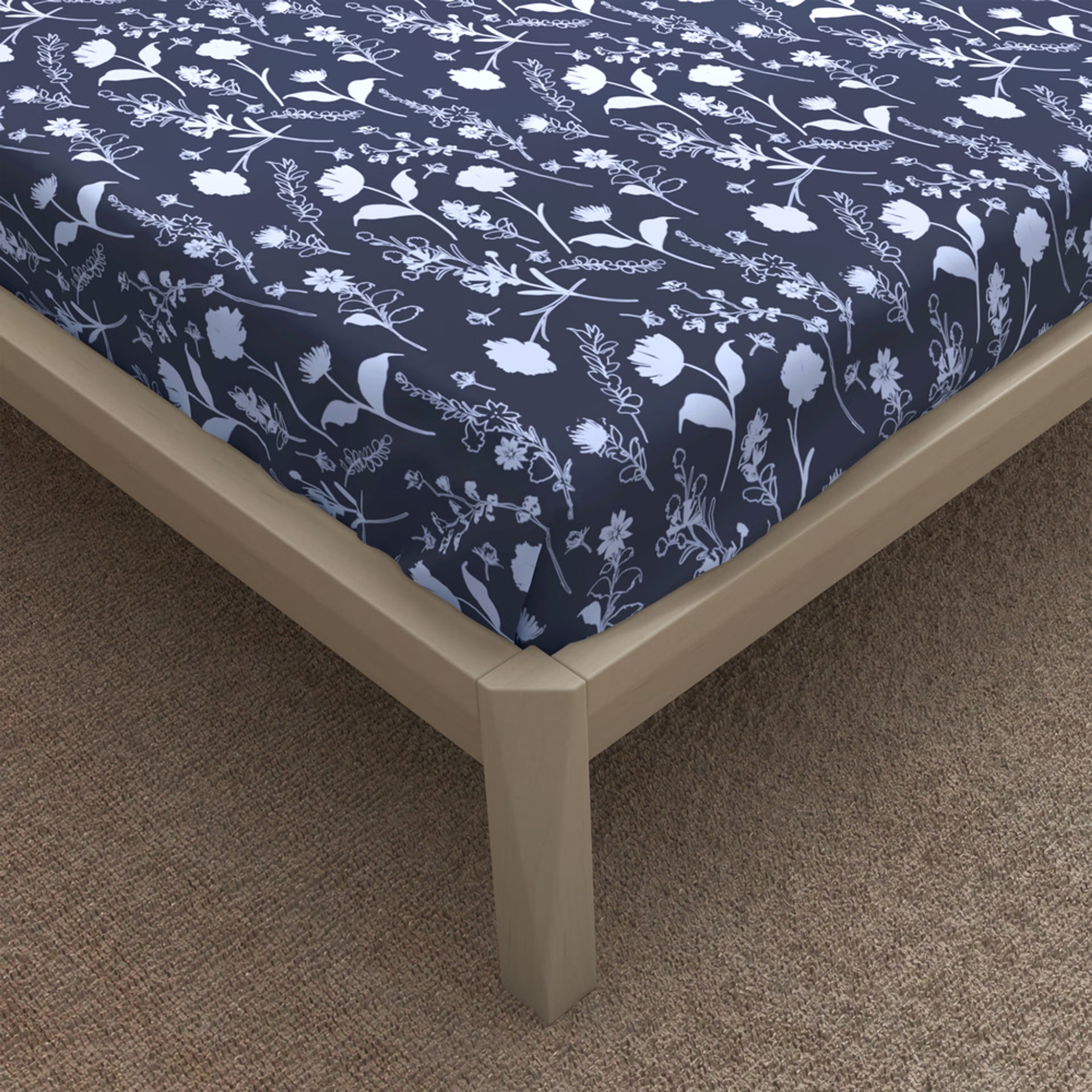 Wakefit 100% Cotton 200 TC Fitted Bedsheet With 2 Pillow Cover I Evelyn King - 75" x 72 7 Wakefit 100% Cotton 200 TC Fitted Bedsheet With 2 Pillow Cover I Evelyn King - 75" x 72\
