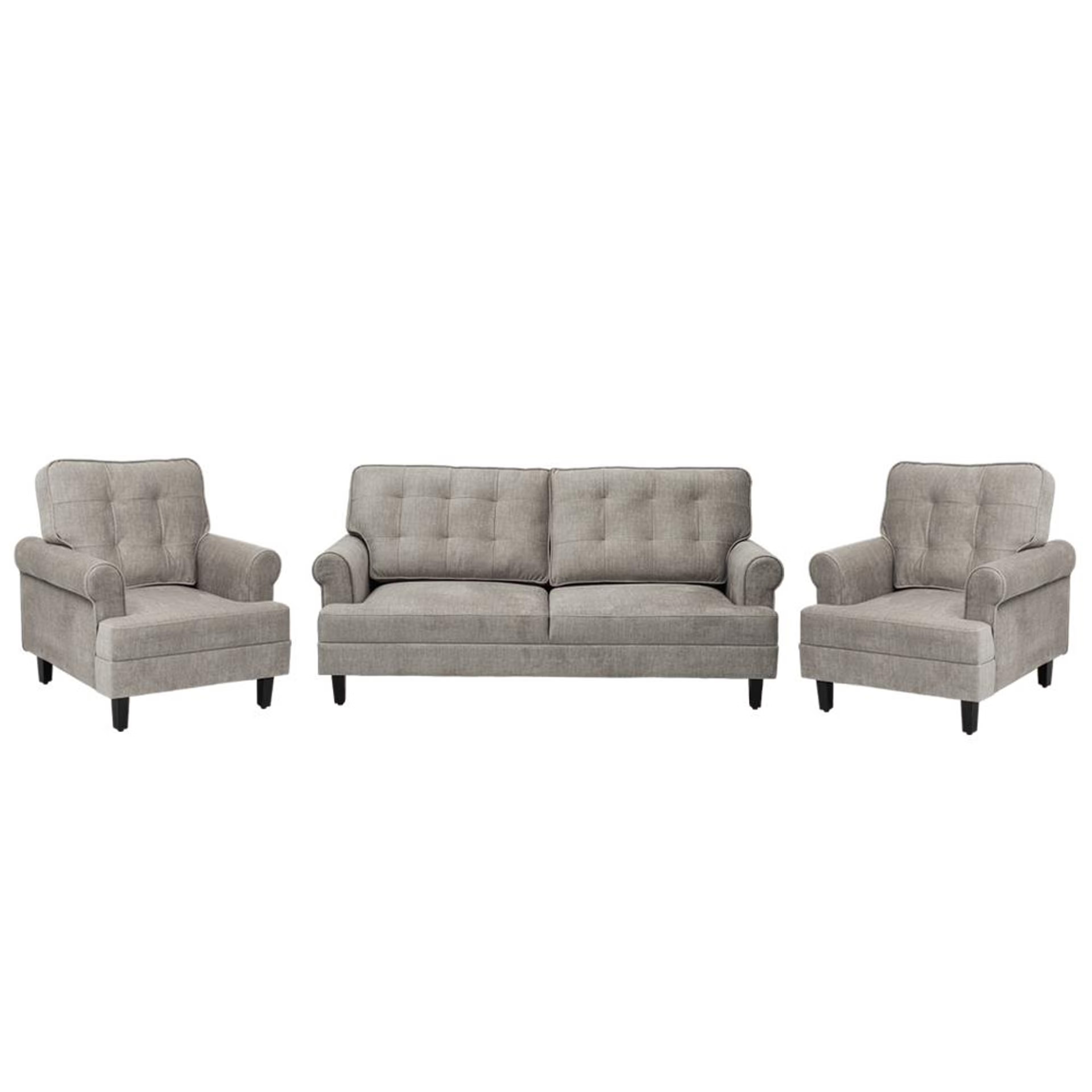 Wakefit Dreamer Plus Sofa Set - (3+1+1) Regular, Set (3+1+1), Taupe