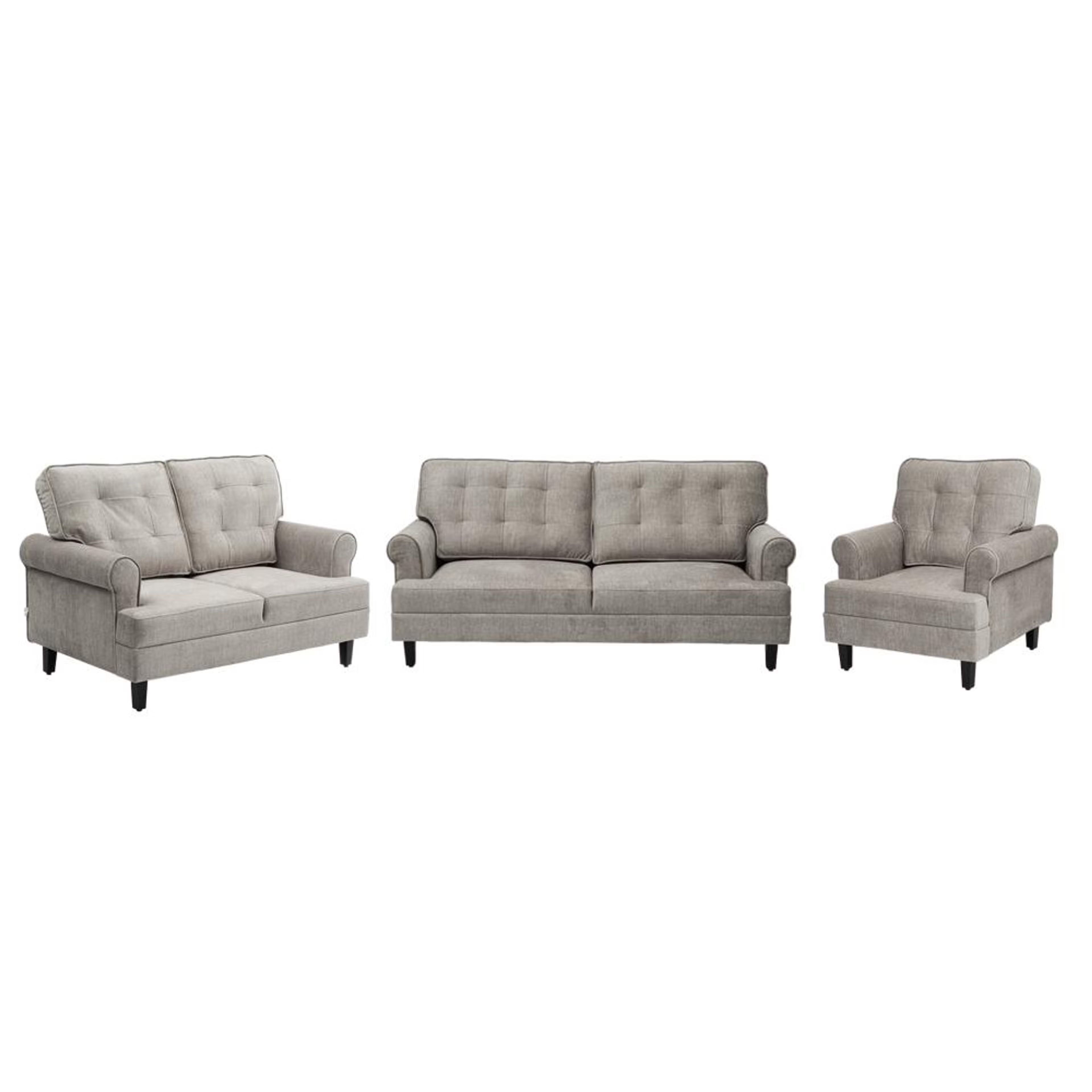 Wakefit Dreamer Plus Sofa Set - (3+2+1) Regular, Set (3+2+1), Taupe