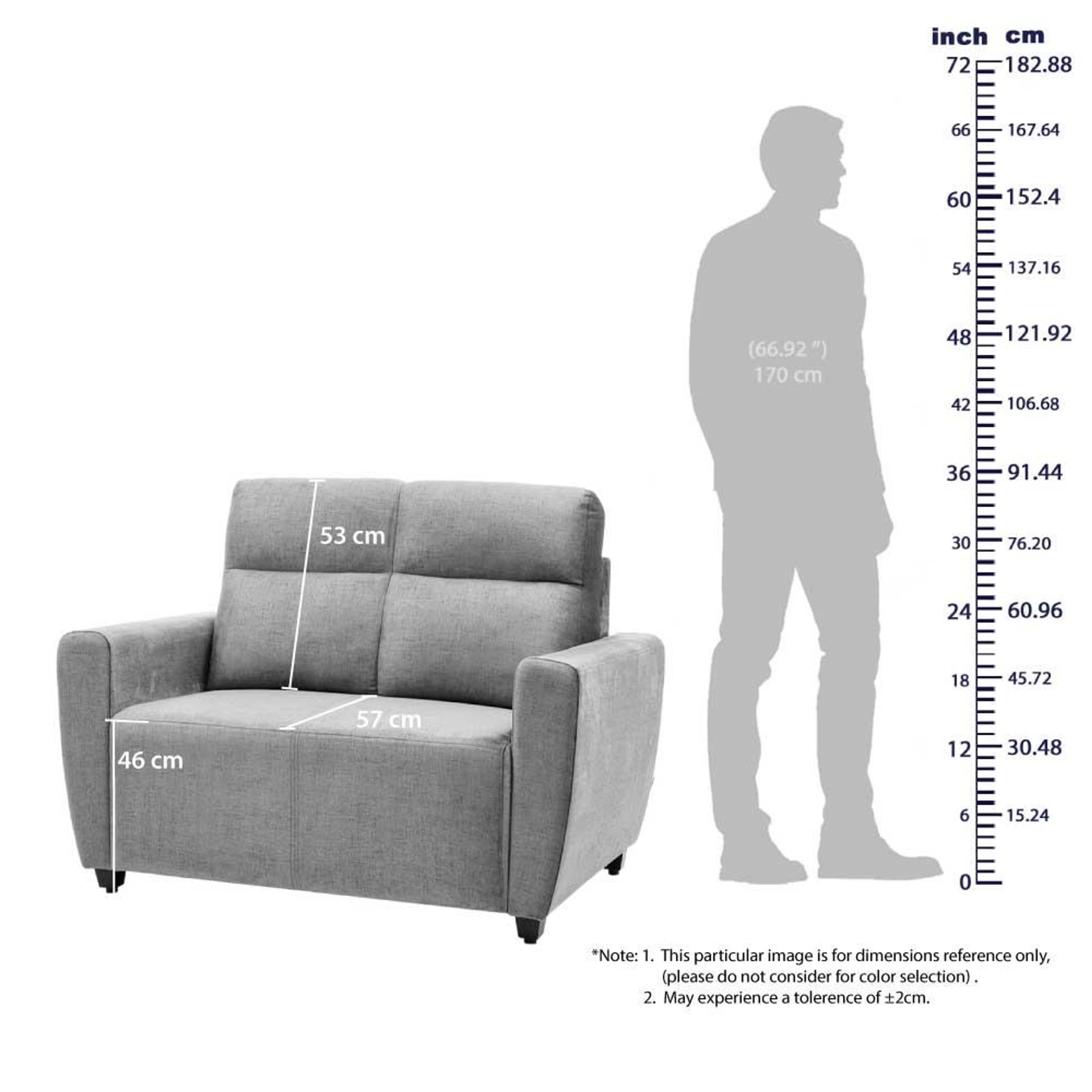 Wakefit Belize Plus Sofa - Two Seater Regular, Two Seater, Taupe 7 Wakefit Belize Plus Sofa - Two Seater Regular, Two Seater, Taupe