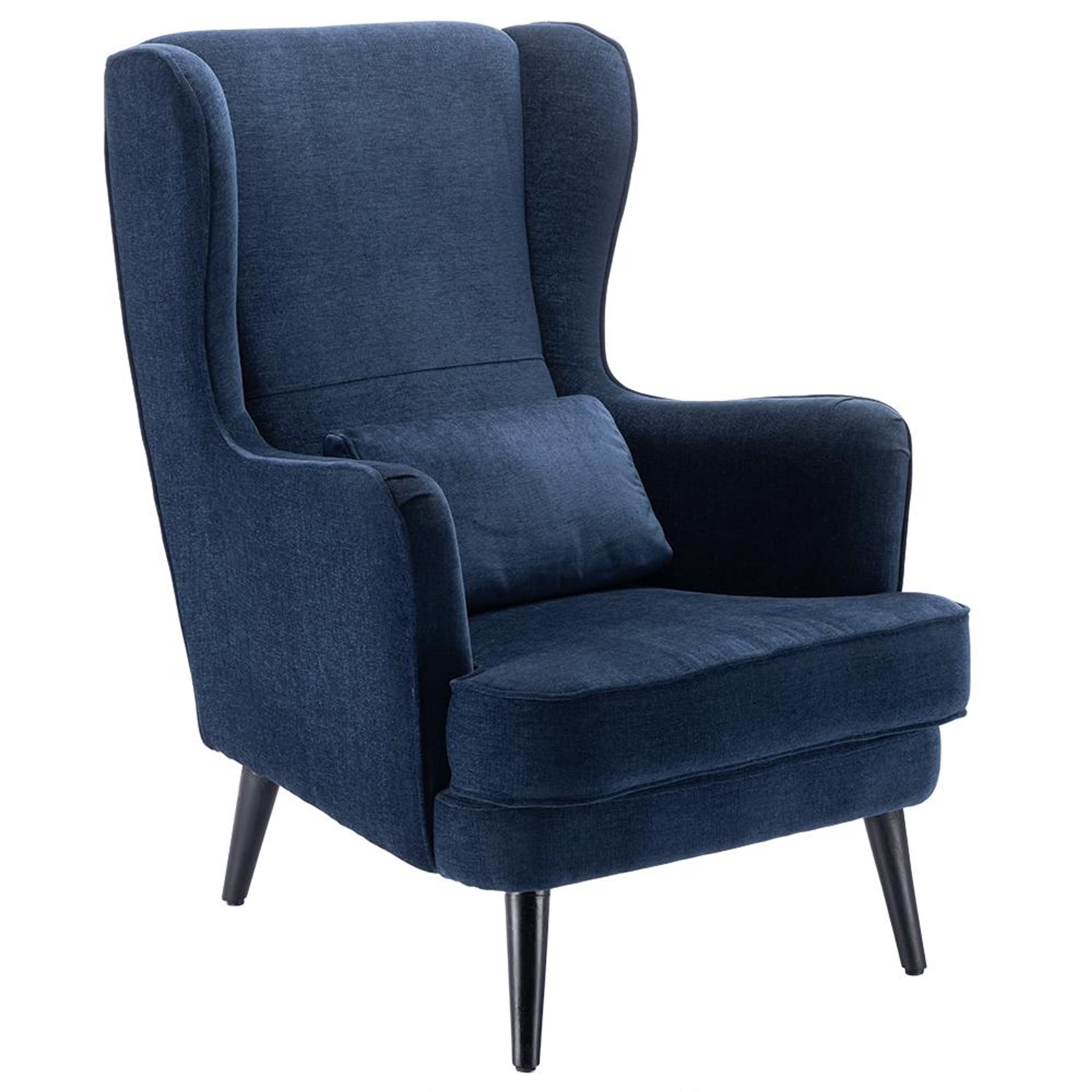 Wakefit Sawyer Wing Chair Cobalt Blue 3 Wakefit Sawyer Wing Chair Cobalt Blue
