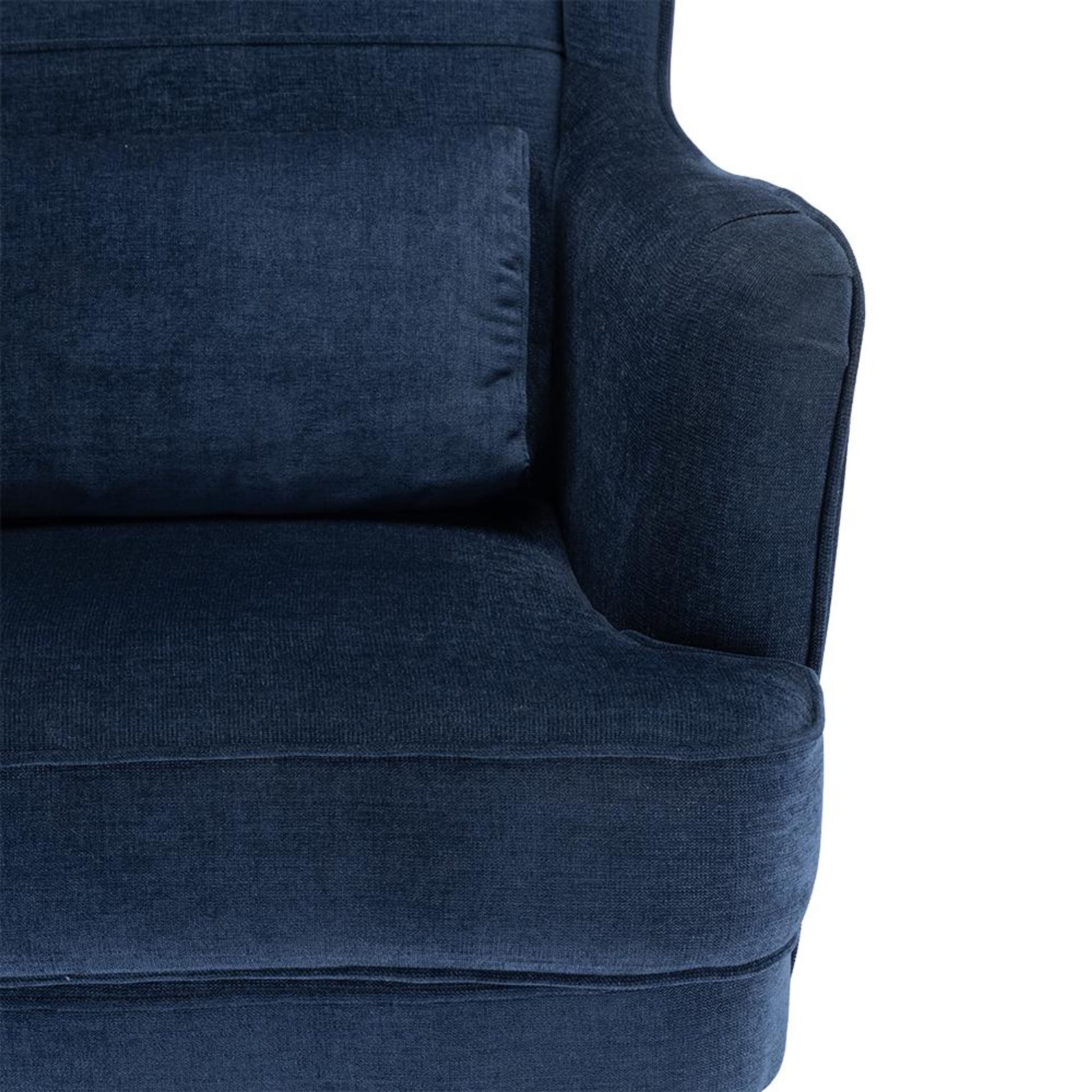 Wakefit Sawyer Wing Chair Cobalt Blue 6 Wakefit Sawyer Wing Chair Cobalt Blue