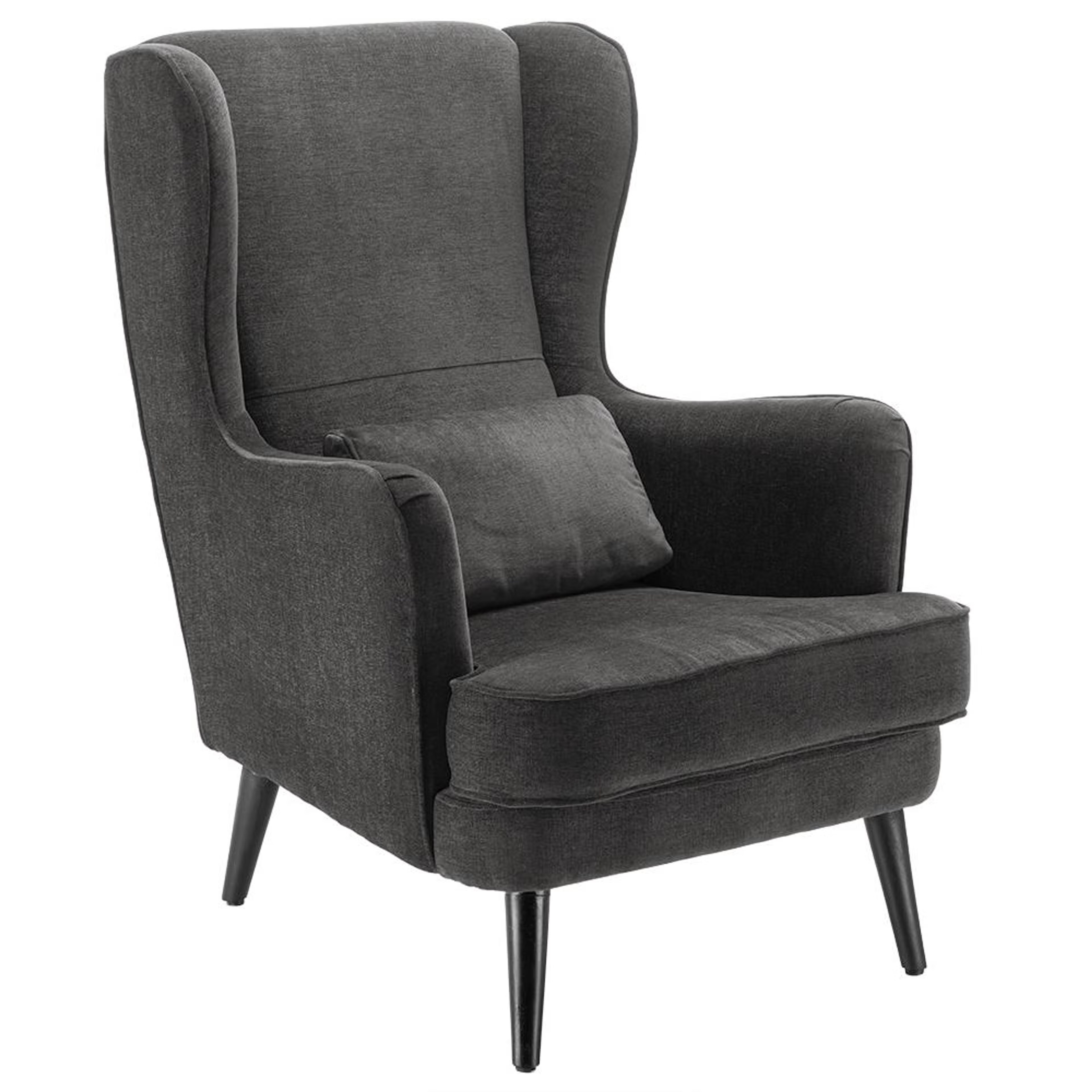 Wakefit Sawyer Wing Chair Smoke Grey 3 Wakefit Sawyer Wing Chair Smoke Grey