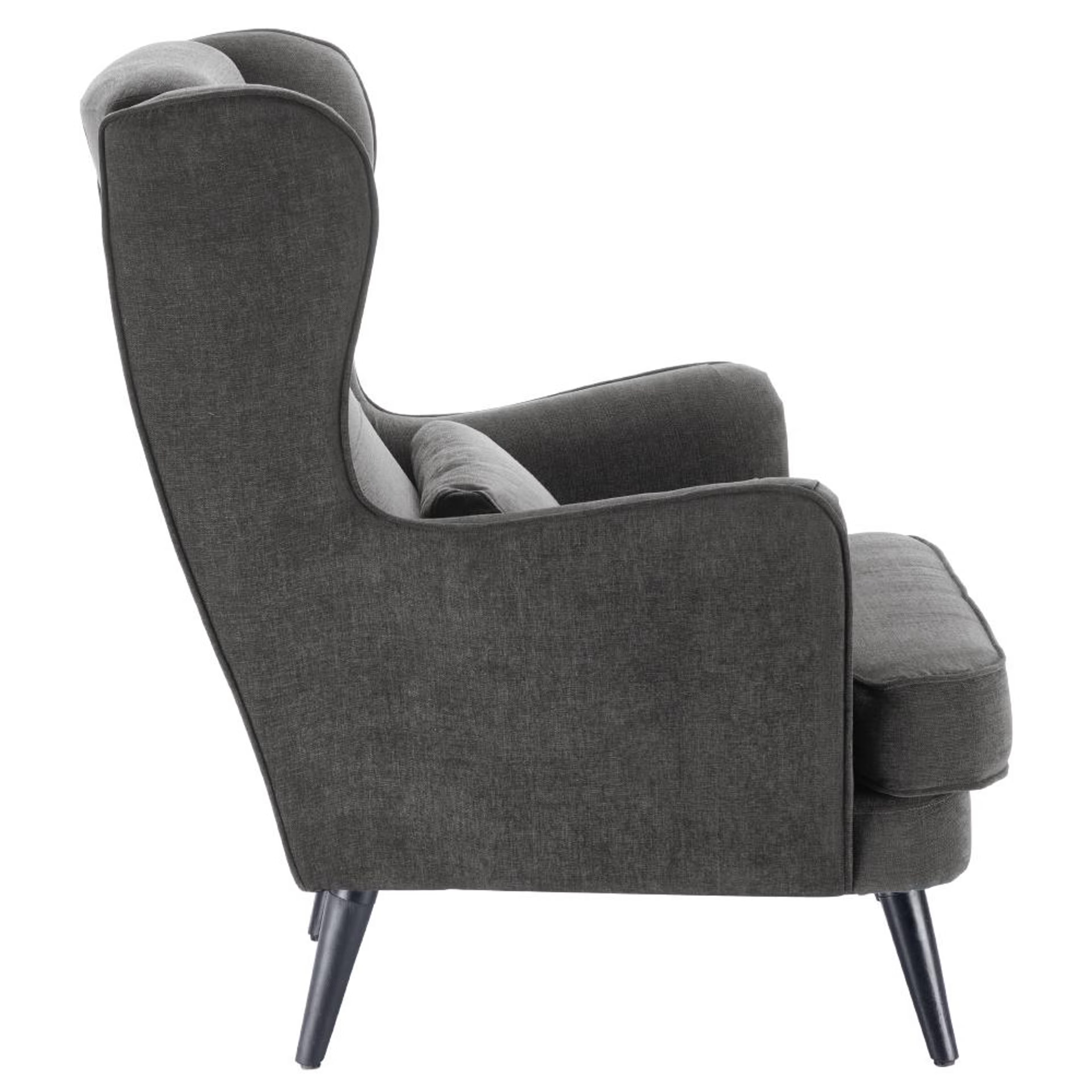 Wakefit Sawyer Wing Chair Smoke Grey 4 Wakefit Sawyer Wing Chair Smoke Grey