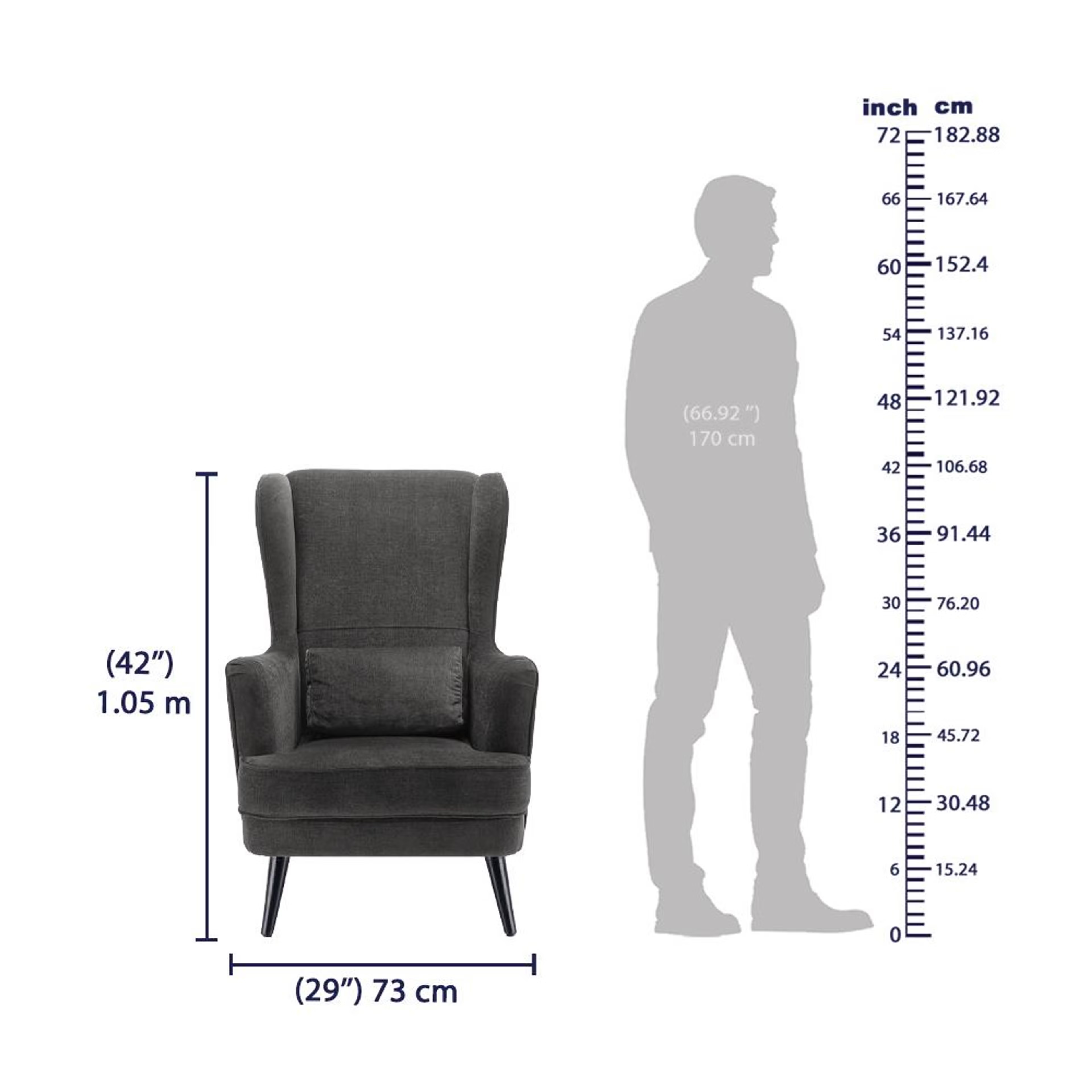Wakefit Sawyer Wing Chair Smoke Grey 8 Wakefit Sawyer Wing Chair Smoke Grey