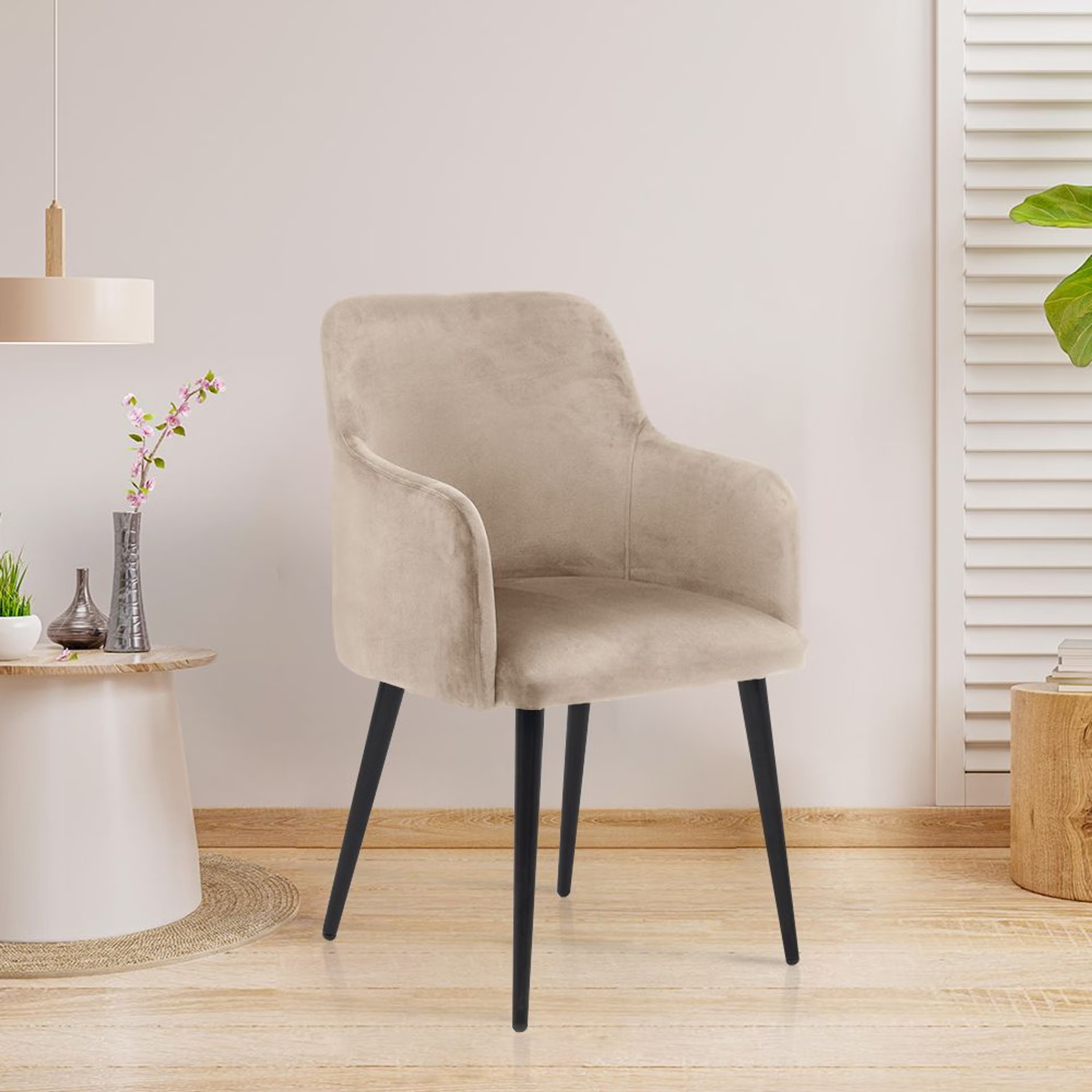 Wakefit Darcy Lounge Chair Tuscan Tan