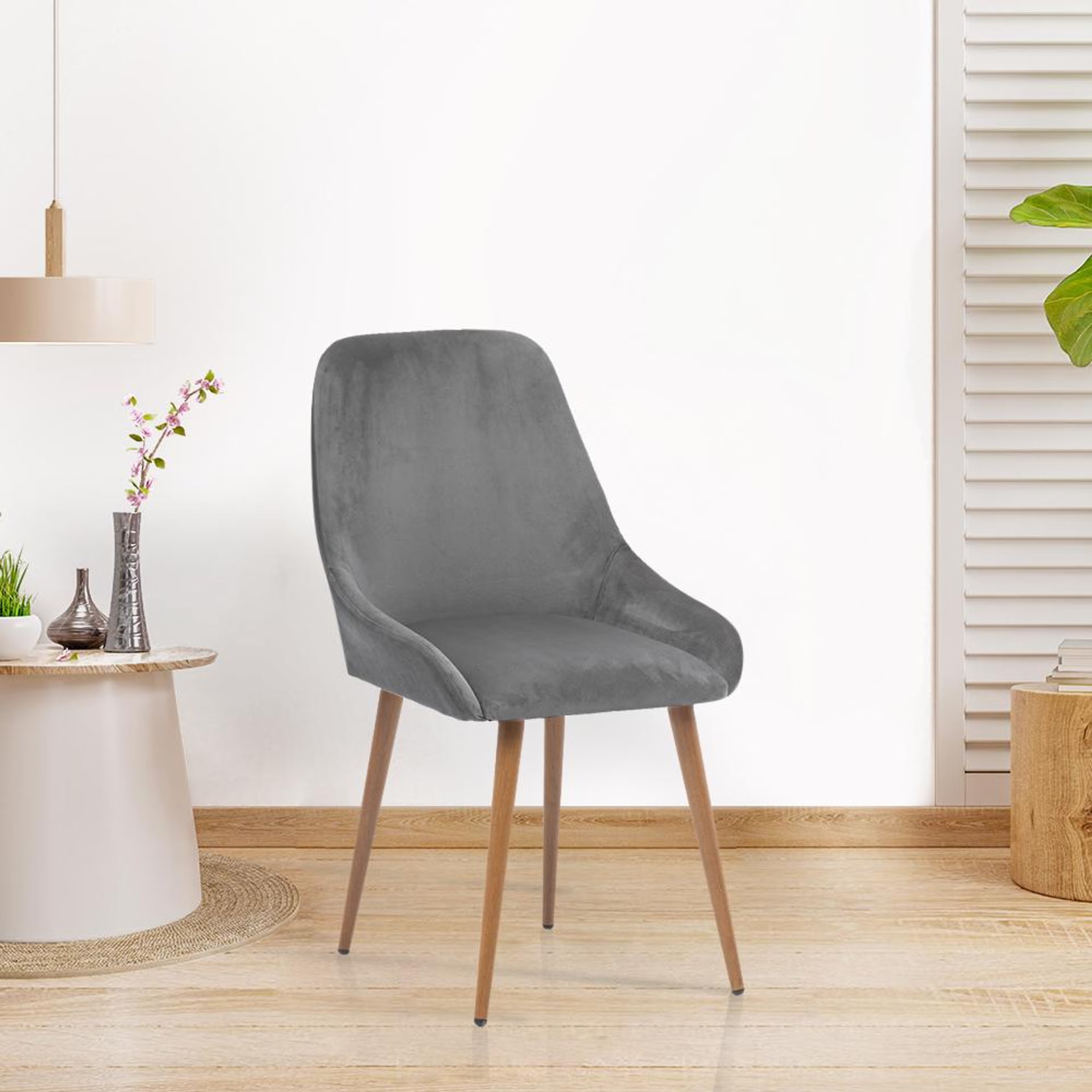 Wakefit Atticus Lounge Chair Space Grey