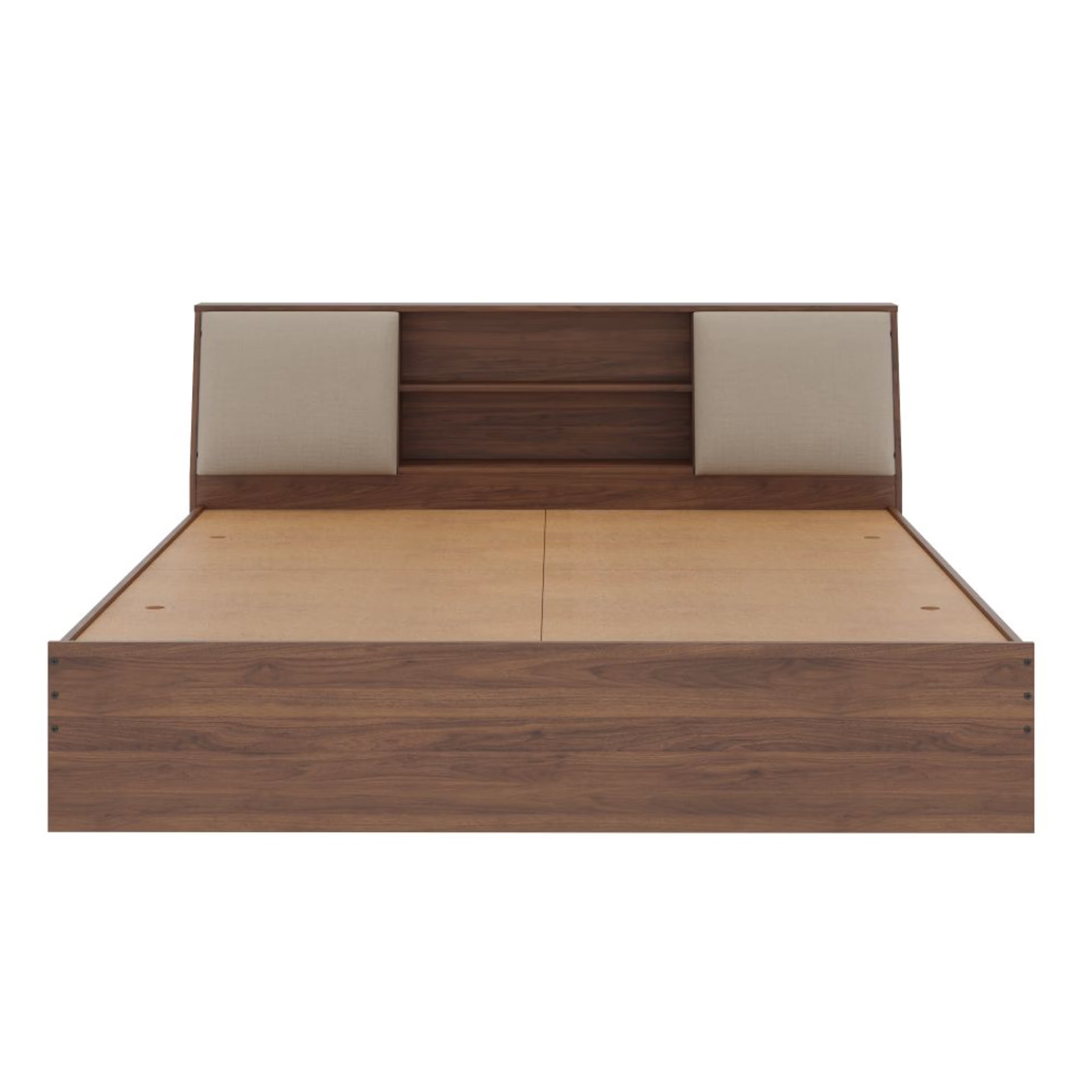 Home 29 Wakefit Orion King Non- Storage Engineered Wood Bed With Omega Pearl Upholstered Headboard King - 78" x 72\