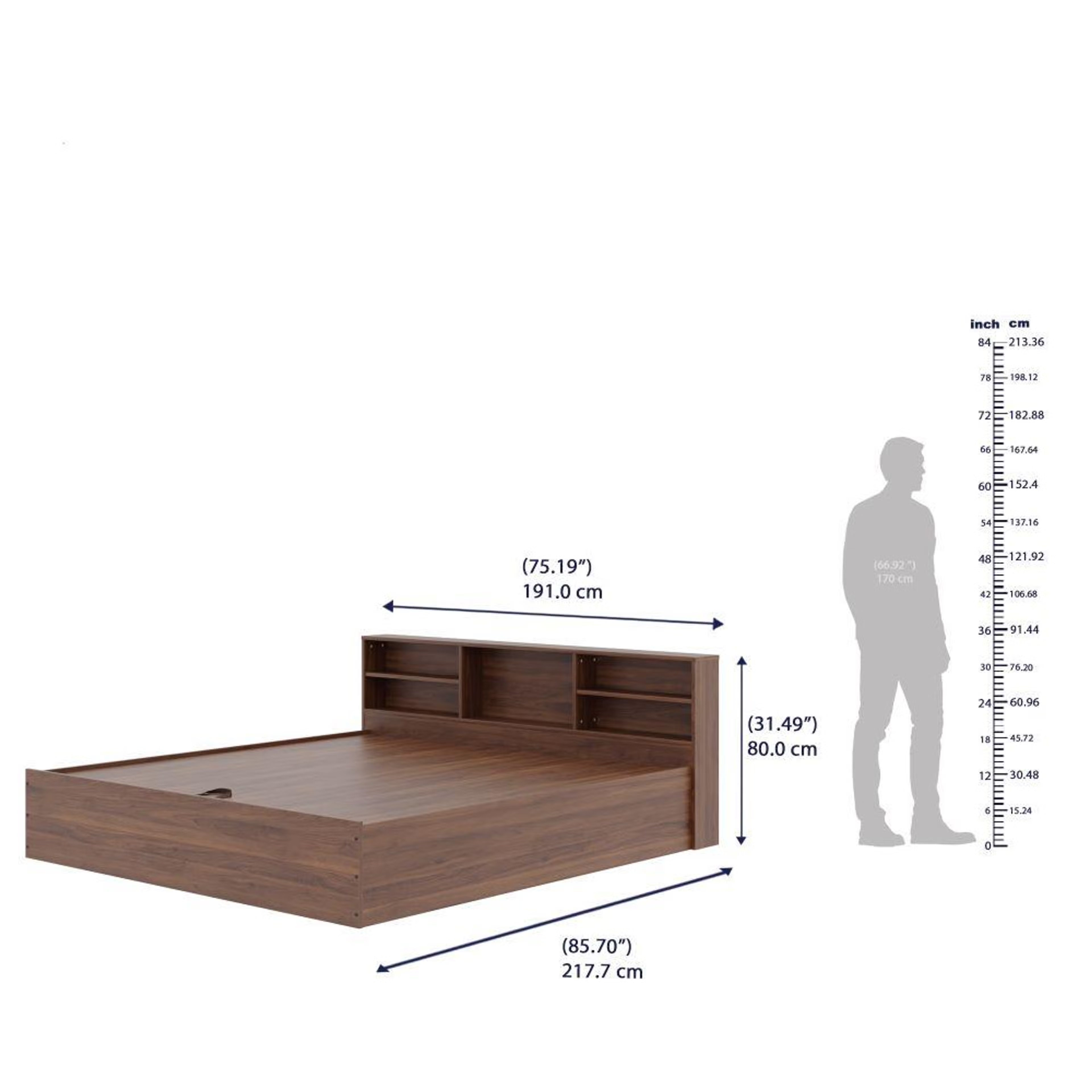Wakefit Petra King Engineered Wood Bed With Hydraulic Mechanism King - 78" x 72 8 Wakefit Petra King Engineered Wood Bed With Hydraulic Mechanism King - 78" x 72\