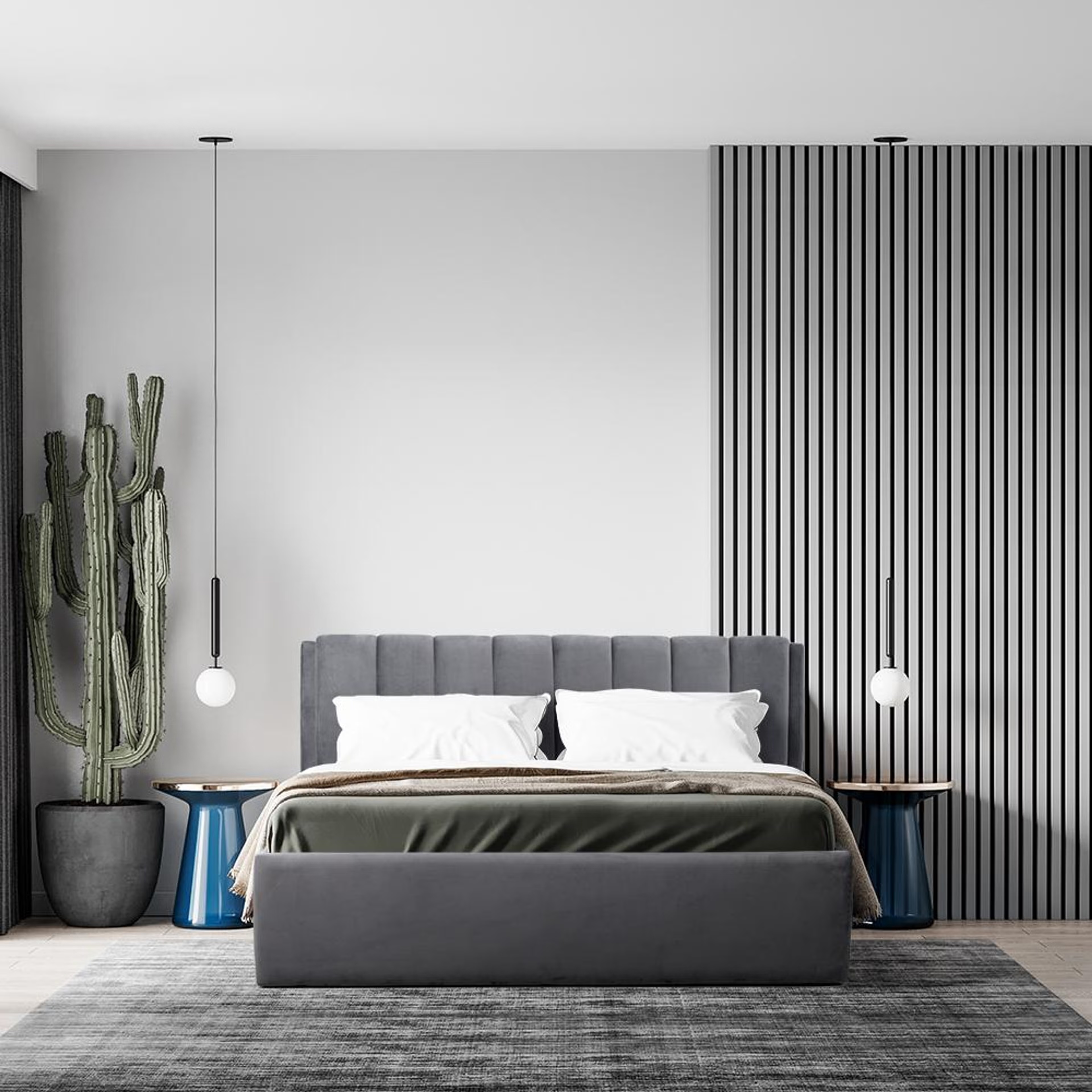 Wakefit Antho King Size Upholstered Bed King - 78" x 72\