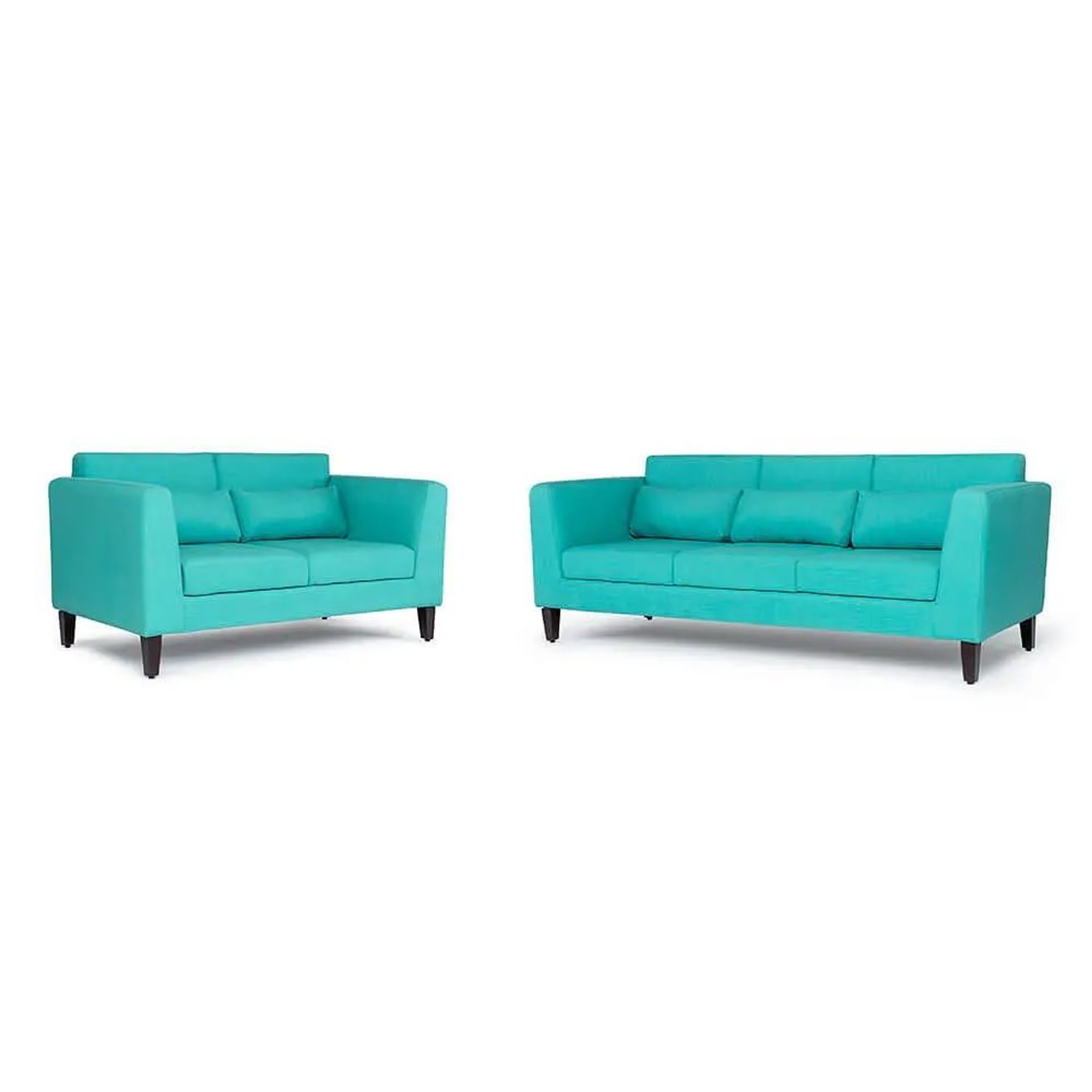 Home 39 Wakefit SnoozePro Sofa Regular, 3 Seater + 2 Seater, Linen Charm Lagoon