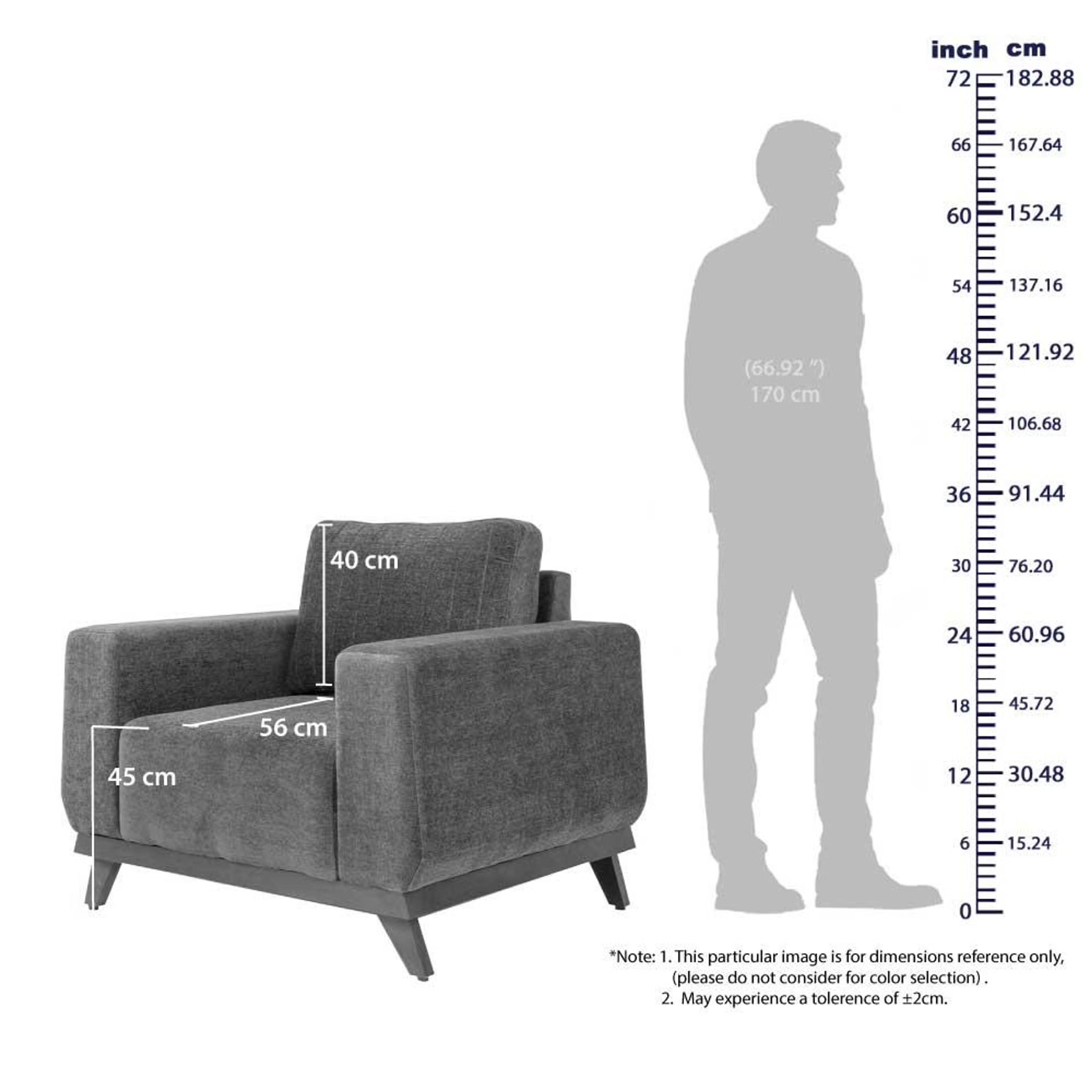 Wakefit Barcelona Sofa - One Seater Regular, Single Seater, Malibu Green 6 Wakefit Barcelona Sofa - One Seater Regular, Single Seater, Malibu Green