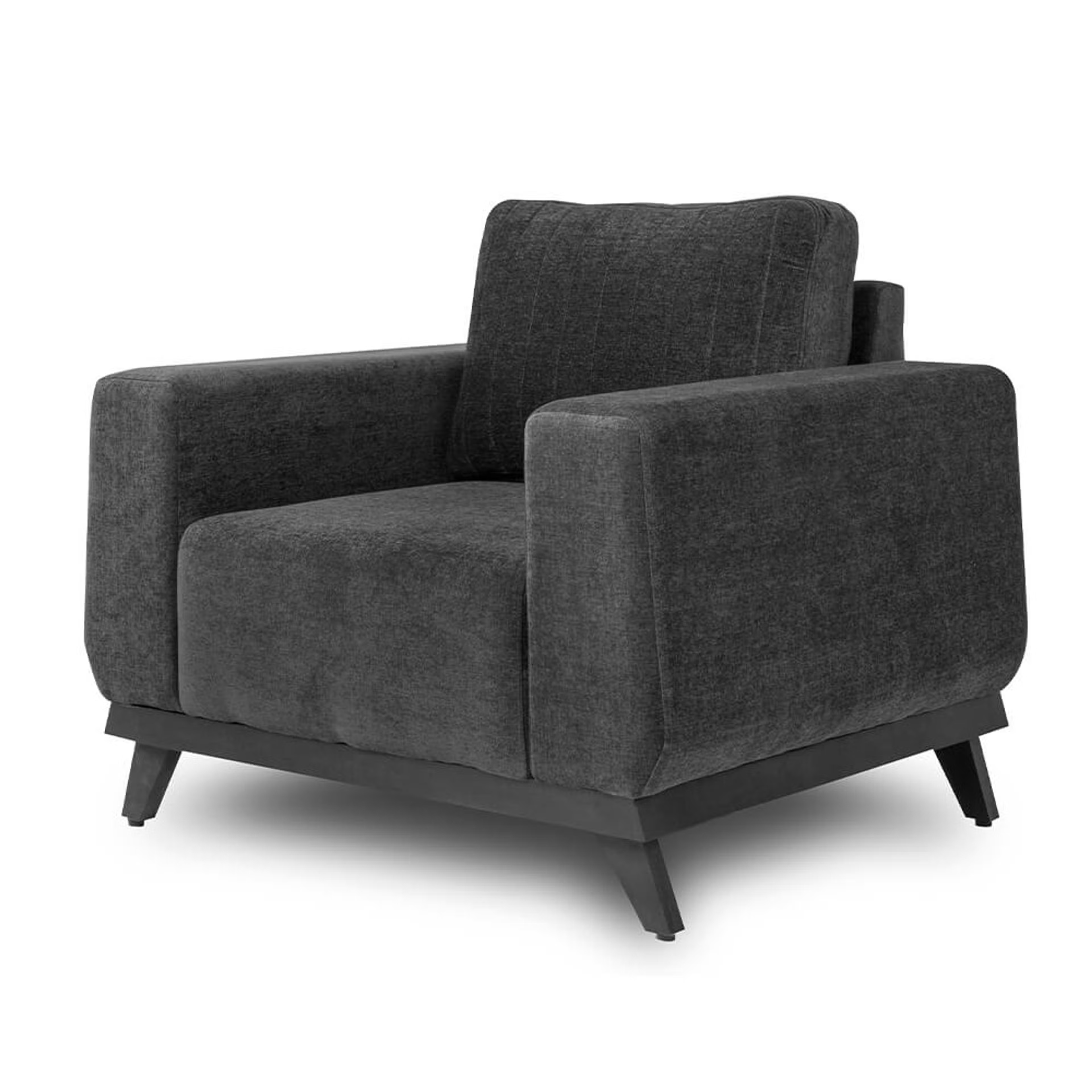 Home 27 Wakefit Barcelona Sofa - One Seater Regular, Single Seater, Smoke Grey