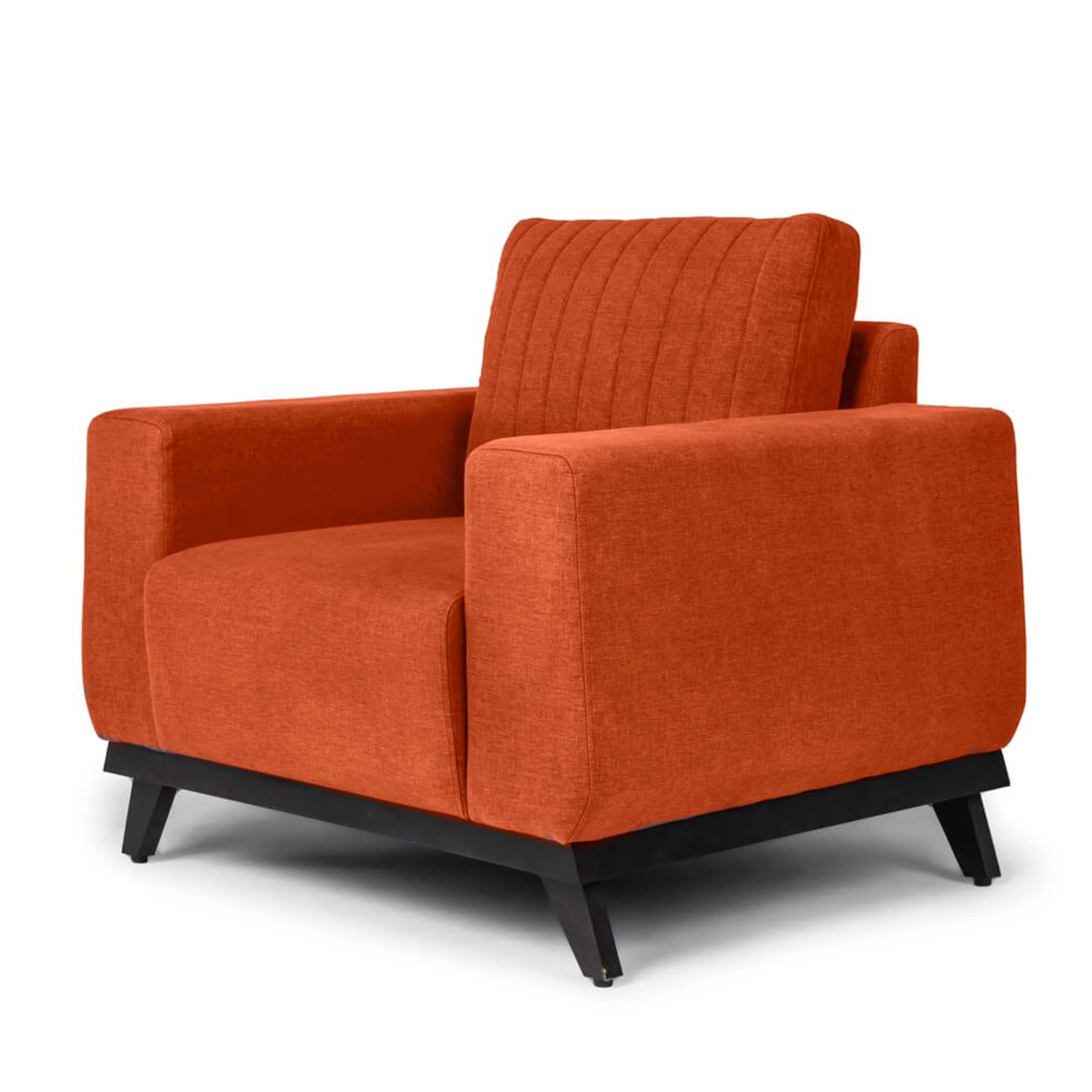 Home 41 Wakefit Barcelona Sofa - One Seater Regular, Single Seater, Terracotta