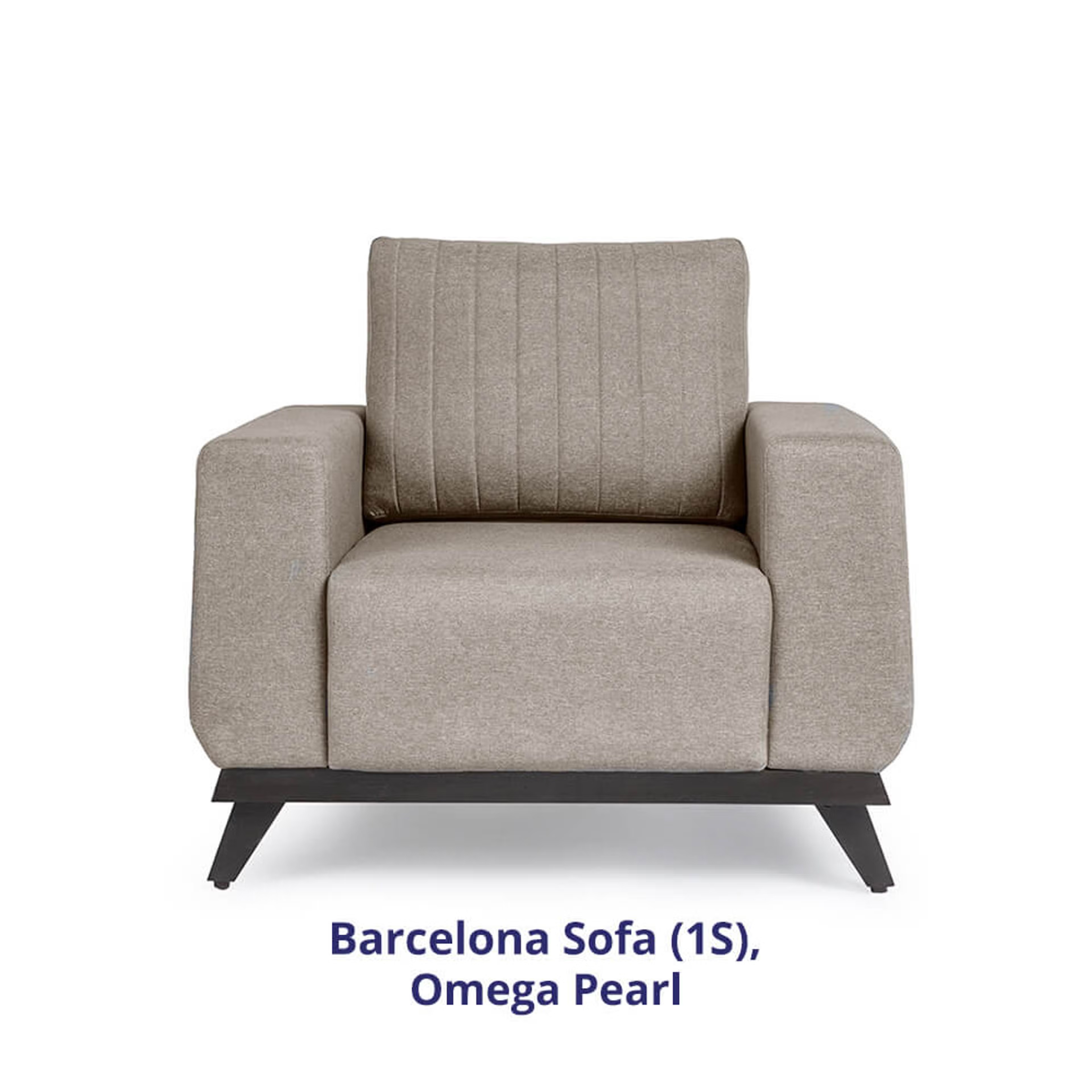 Home 44 Wakefit Barcelona Sofa - One Seater Regular, Single Seater, Omega Pearl