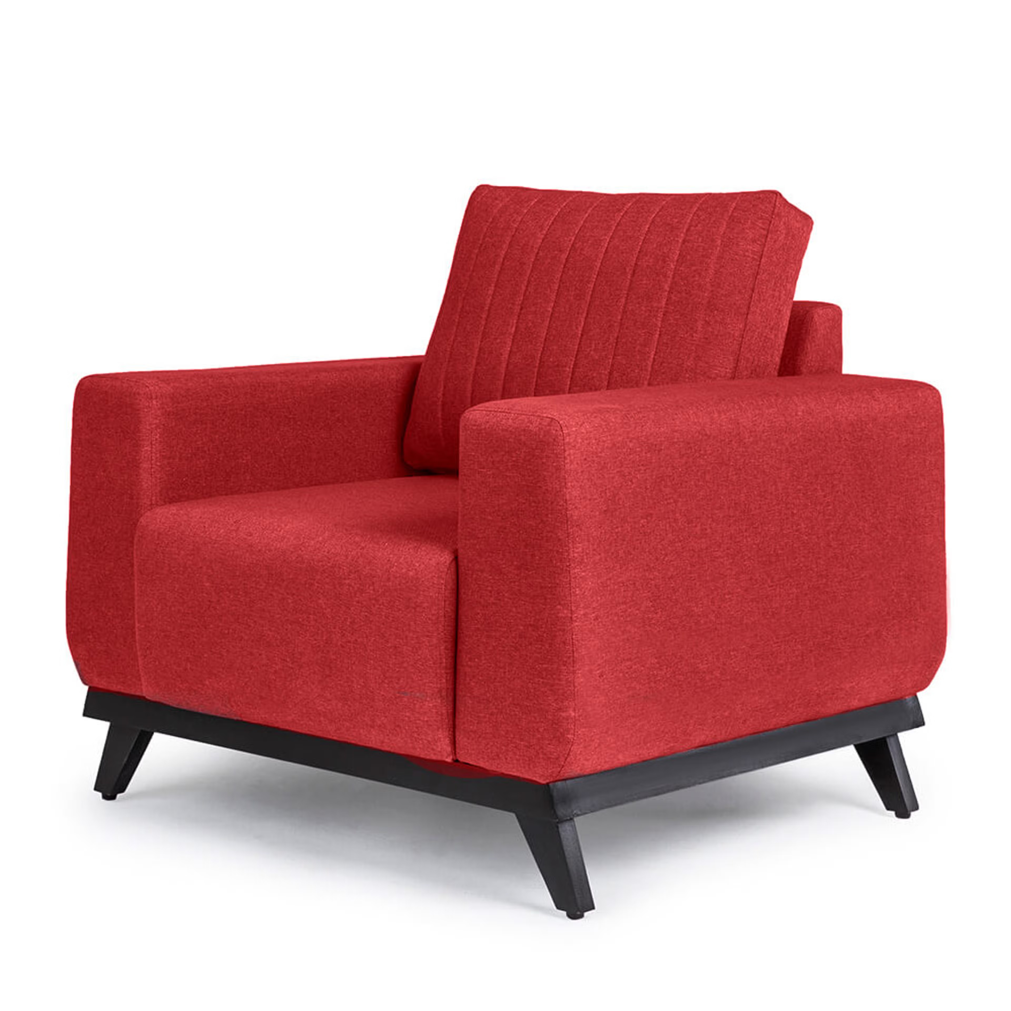 Wakefit Barcelona Sofa - One Seater Regular, Single Seater, Omega Red