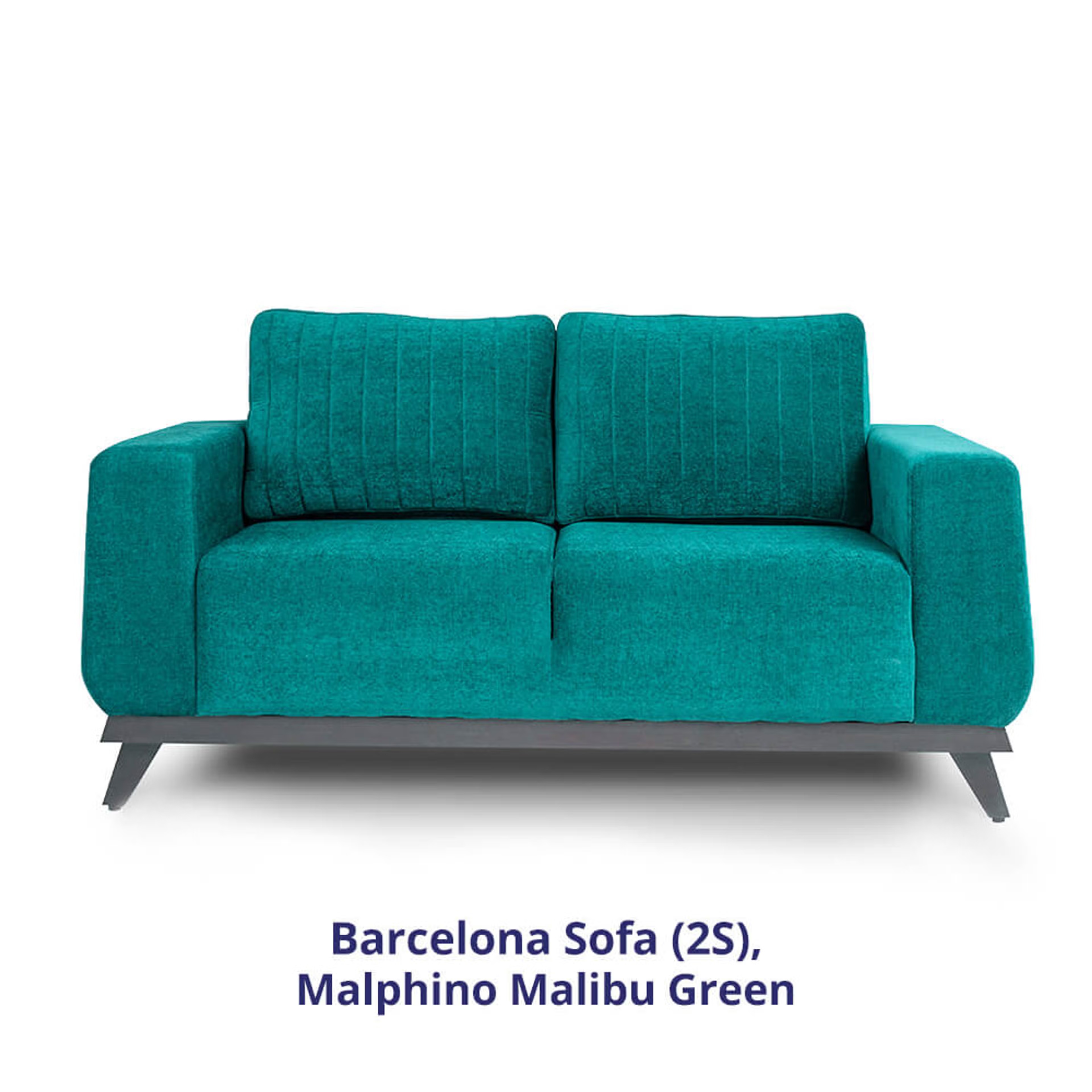 Wakefit Barcelona Sofa - Two Seater Regular, Two Seater, Malibu Green