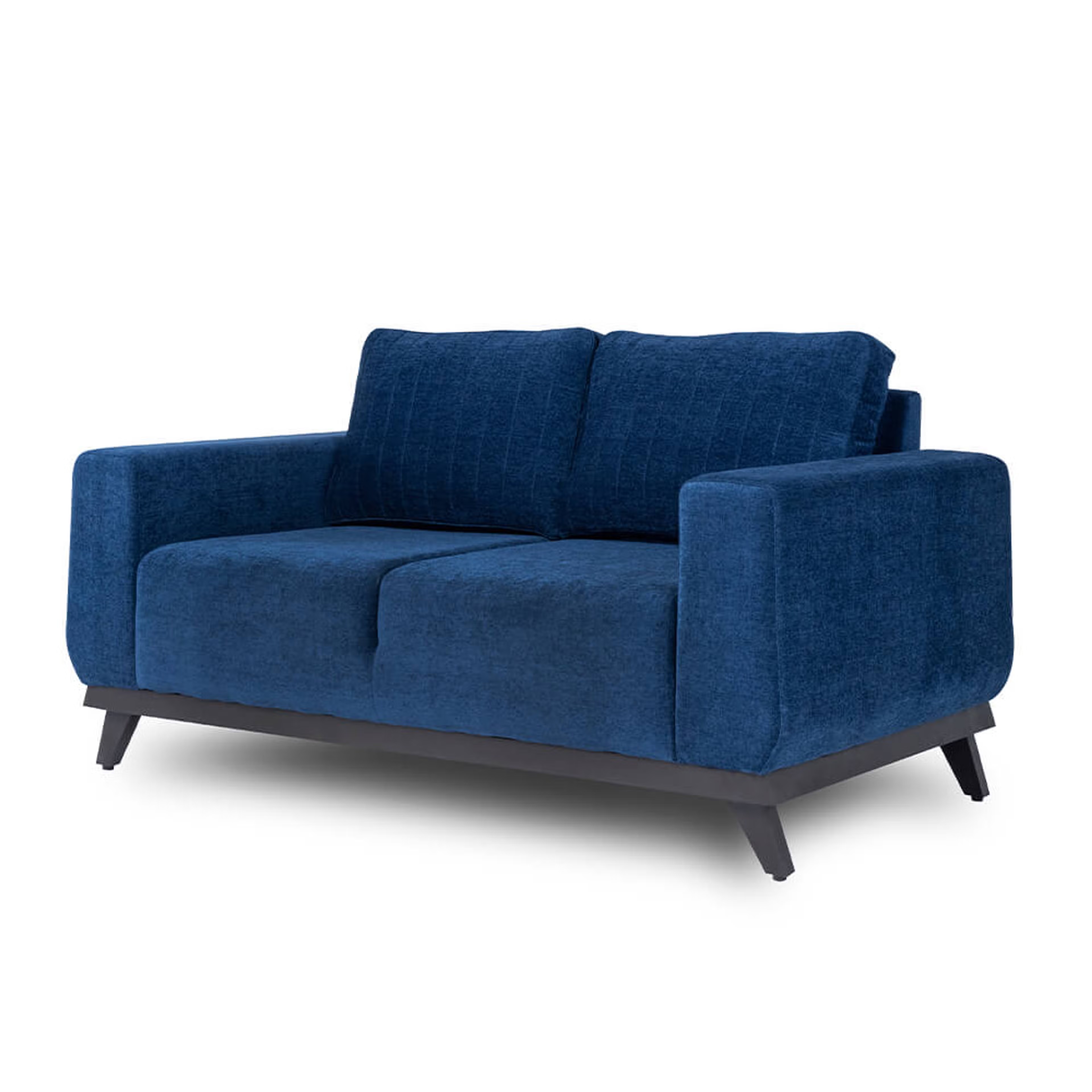 Wakefit Barcelona Sofa - Two Seater Regular, Two Seater, Cobalt Blue
