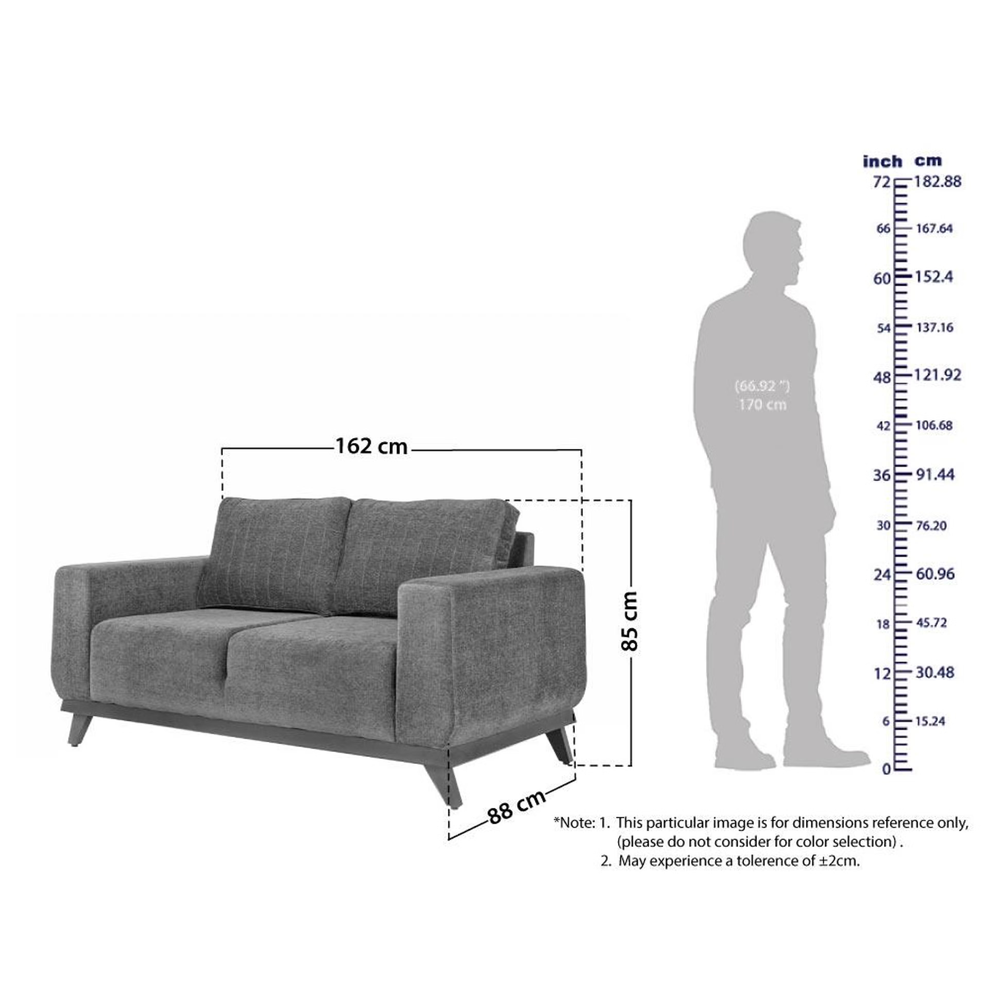 Wakefit Barcelona Sofa - Two Seater Regular, Two Seater, Smoke Grey 5 Wakefit Barcelona Sofa - Two Seater Regular, Two Seater, Smoke Grey