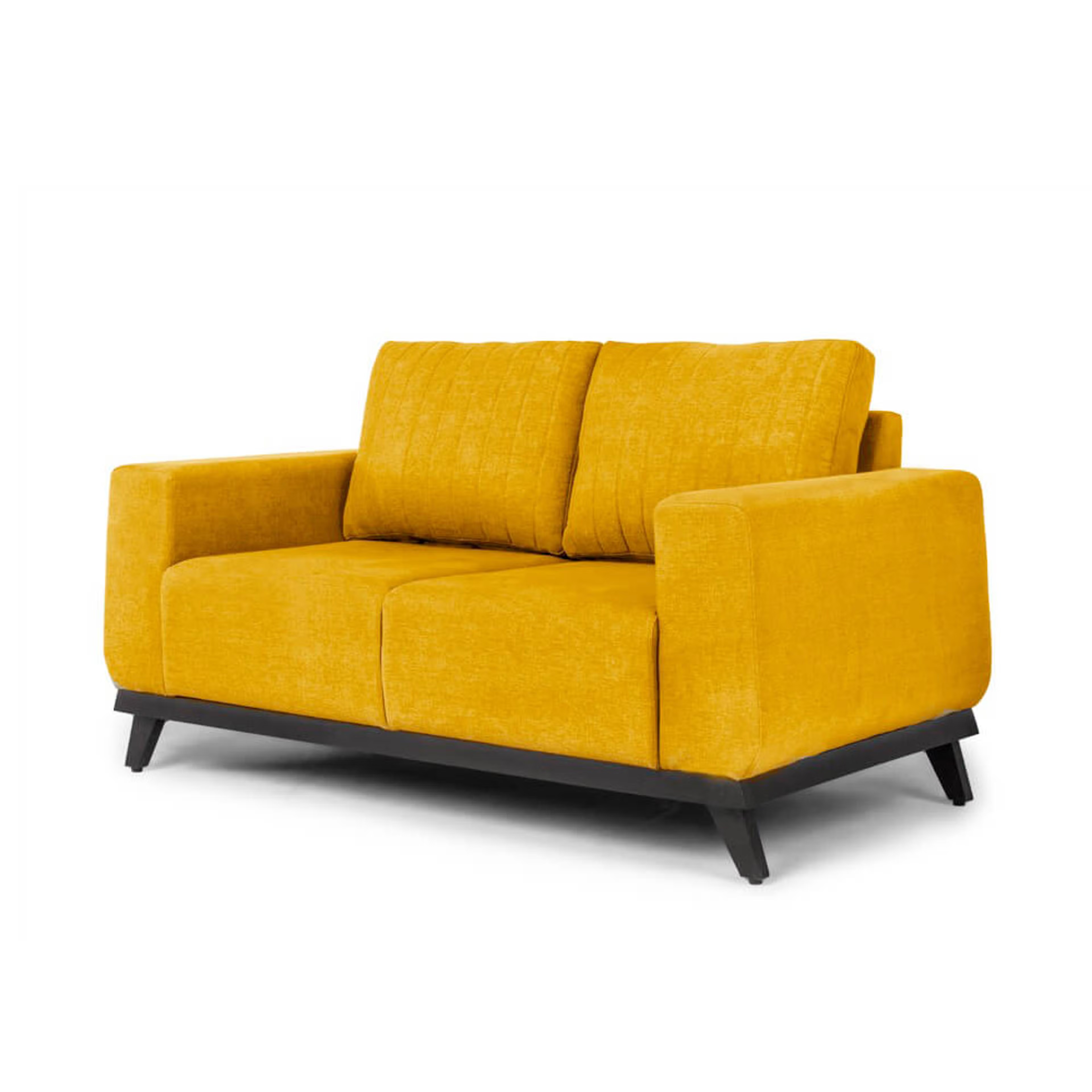 Home 42 Wakefit Barcelona Sofa - Two Seater Regular, Two Seater, Chrome Yellow