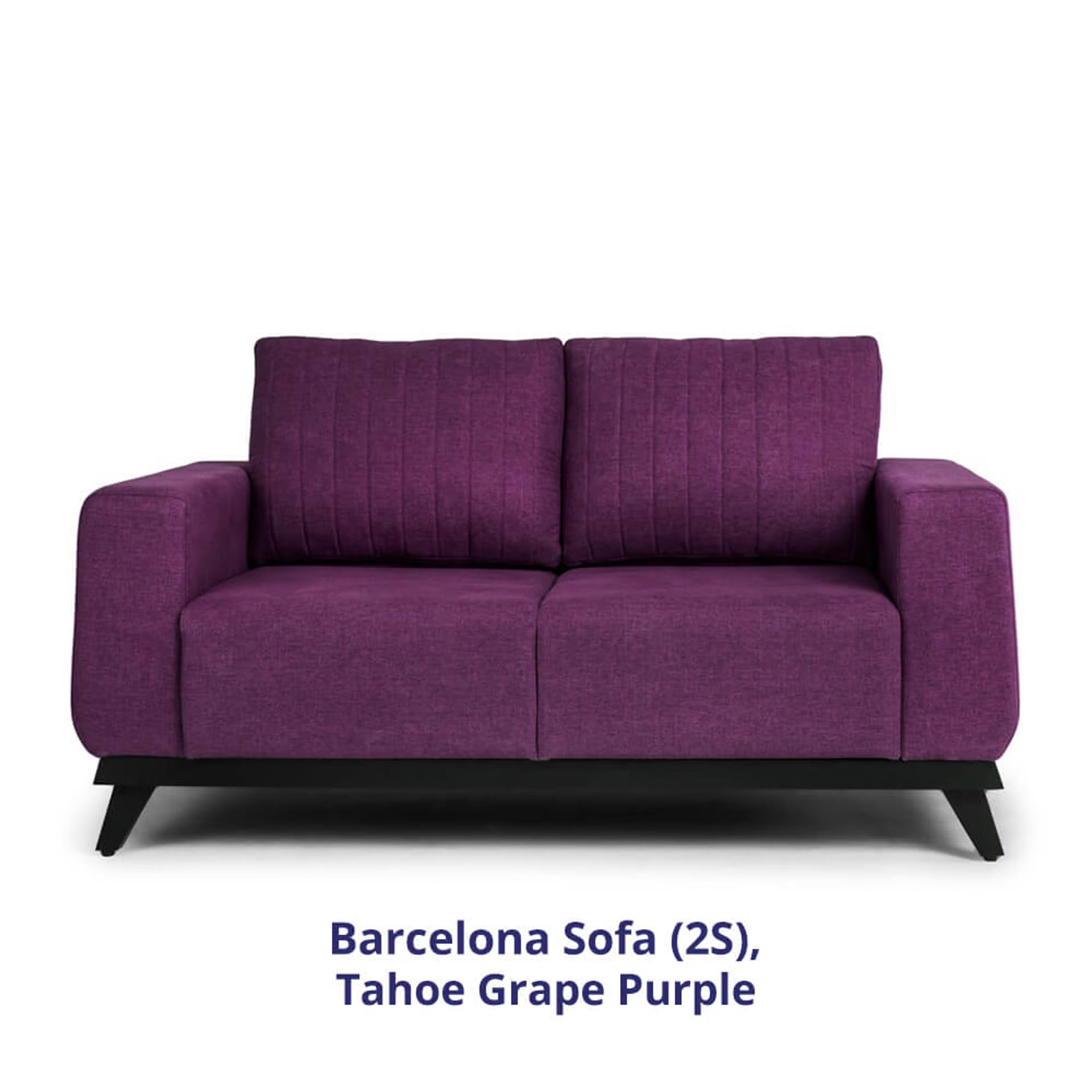 Wakefit Barcelona Sofa - Two Seater Regular, Two Seater, Grape Purple