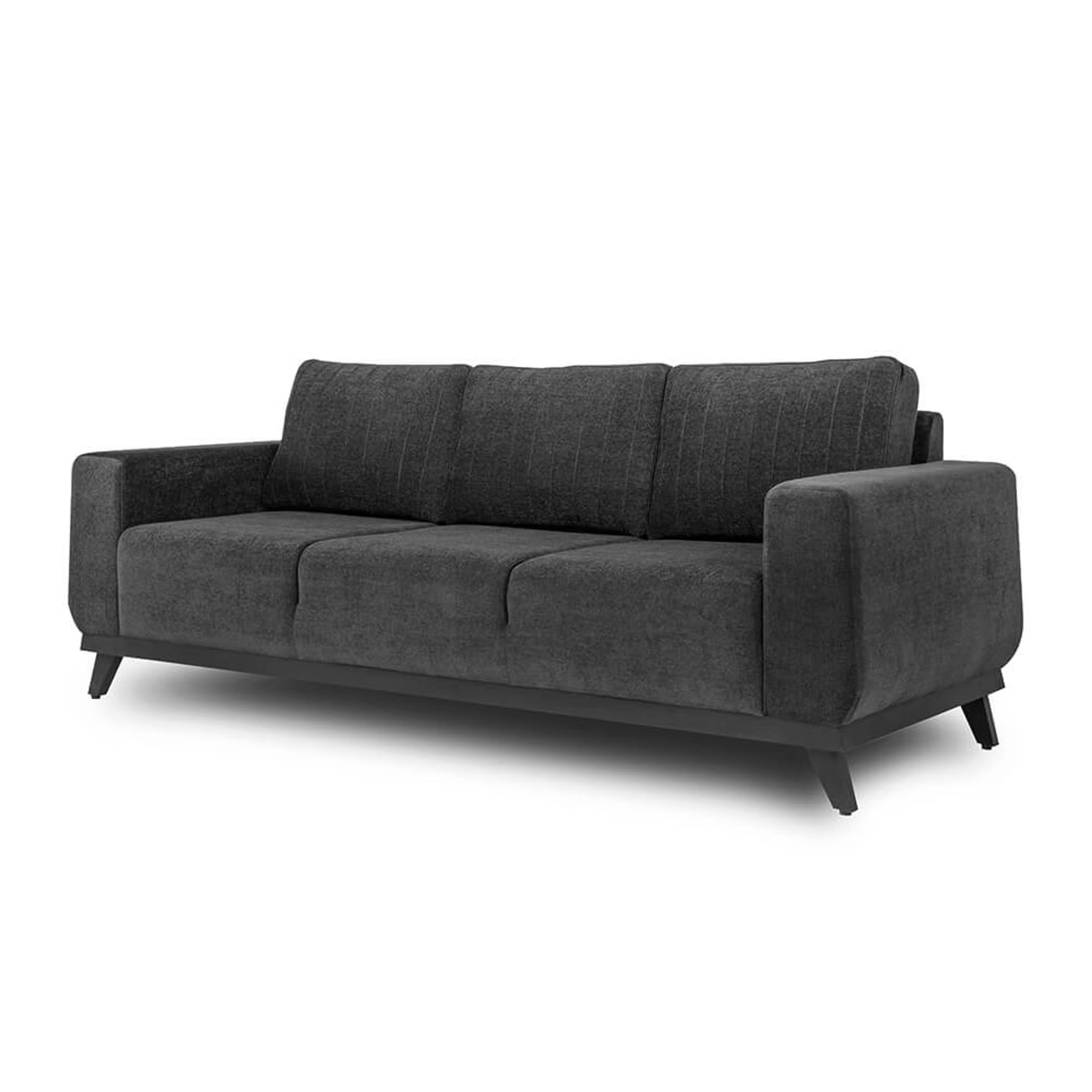 Wakefit Barcelona Sofa - Three Seater Regular, Three Seater, Smoke Grey