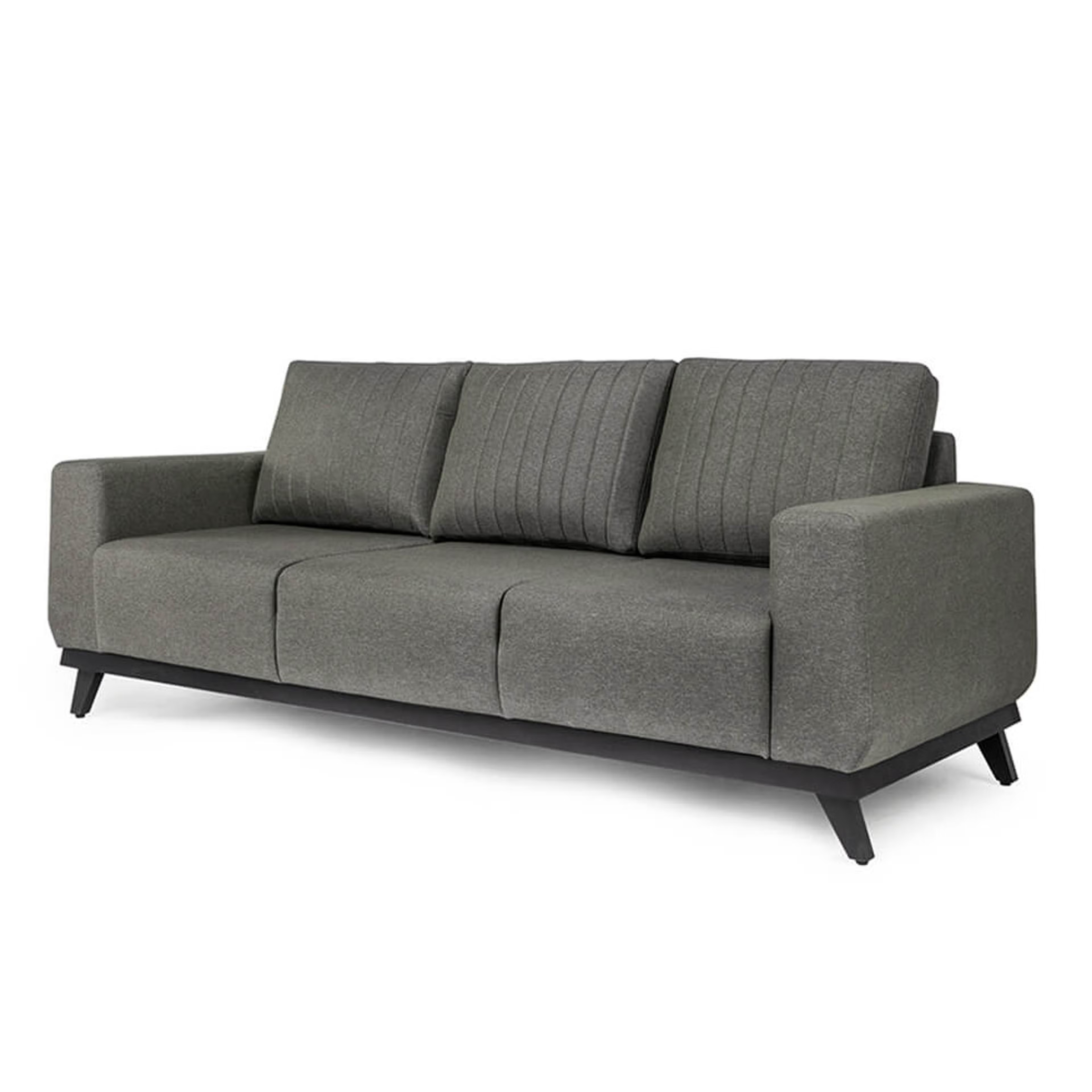 Wakefit Barcelona Sofa - Three Seater Regular, Three Seater, Omega Grey
