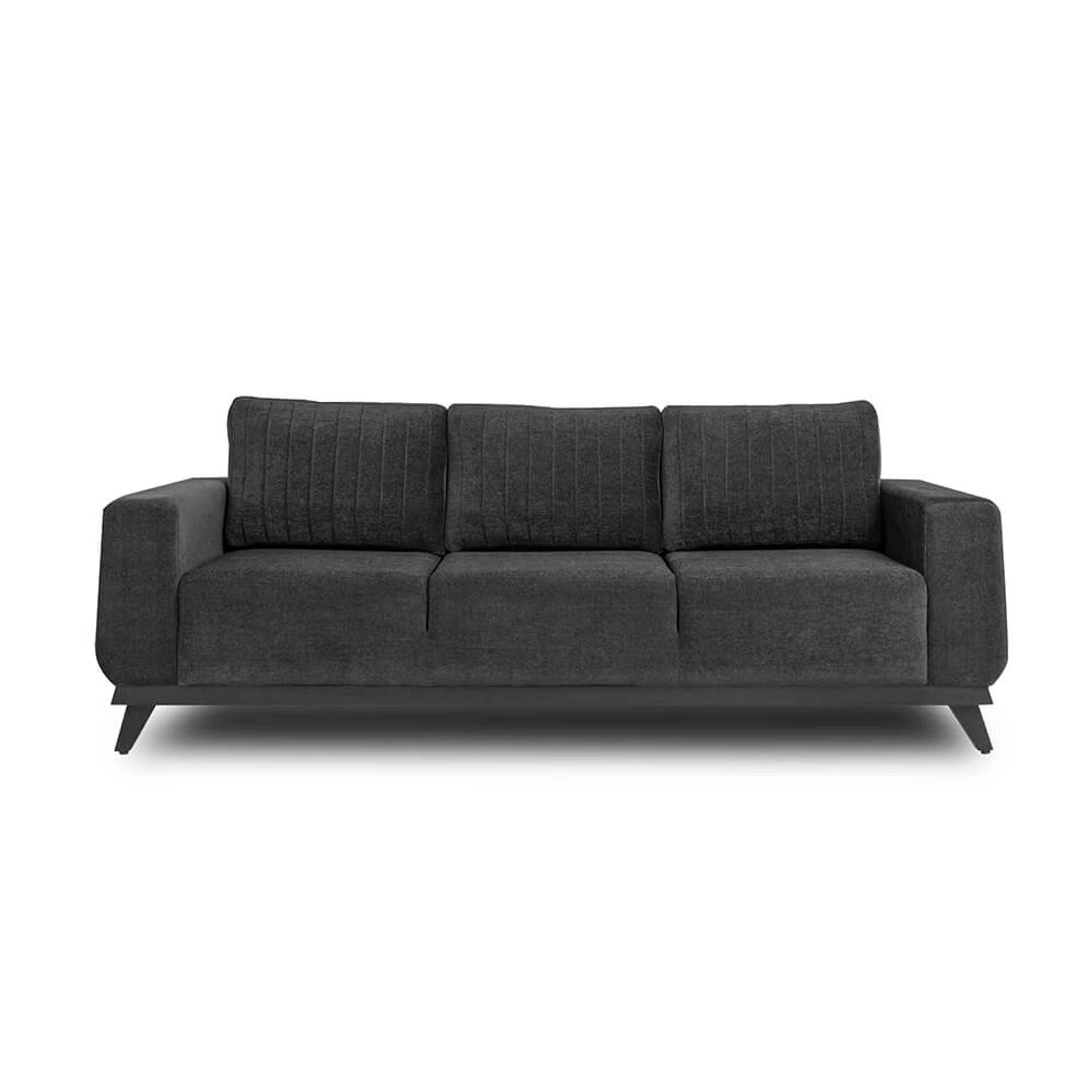 Wakefit Barcelona Sofa Set (3+1+1) Regular, Set (3+1+1), Smoke Grey